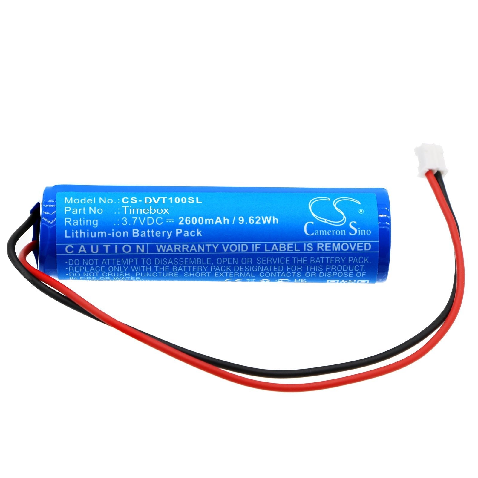 Li-ion, Speaker Battery fits Divoom Timebox, 3.7V, 2600mAh Speaker Cameron Sino Technology Limited