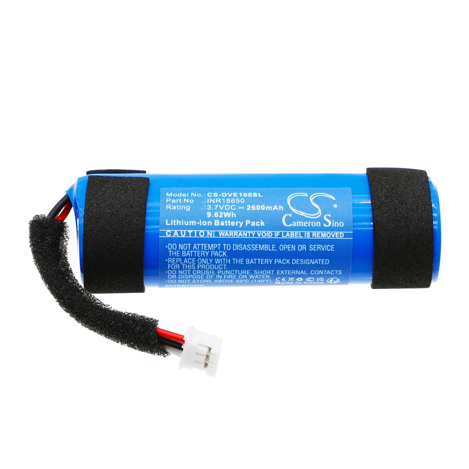 Li-ion, Speaker Battery fits Divoom Timebox Evo, 3.7V, 2600mAh Speaker Cameron Sino Technology Limited
