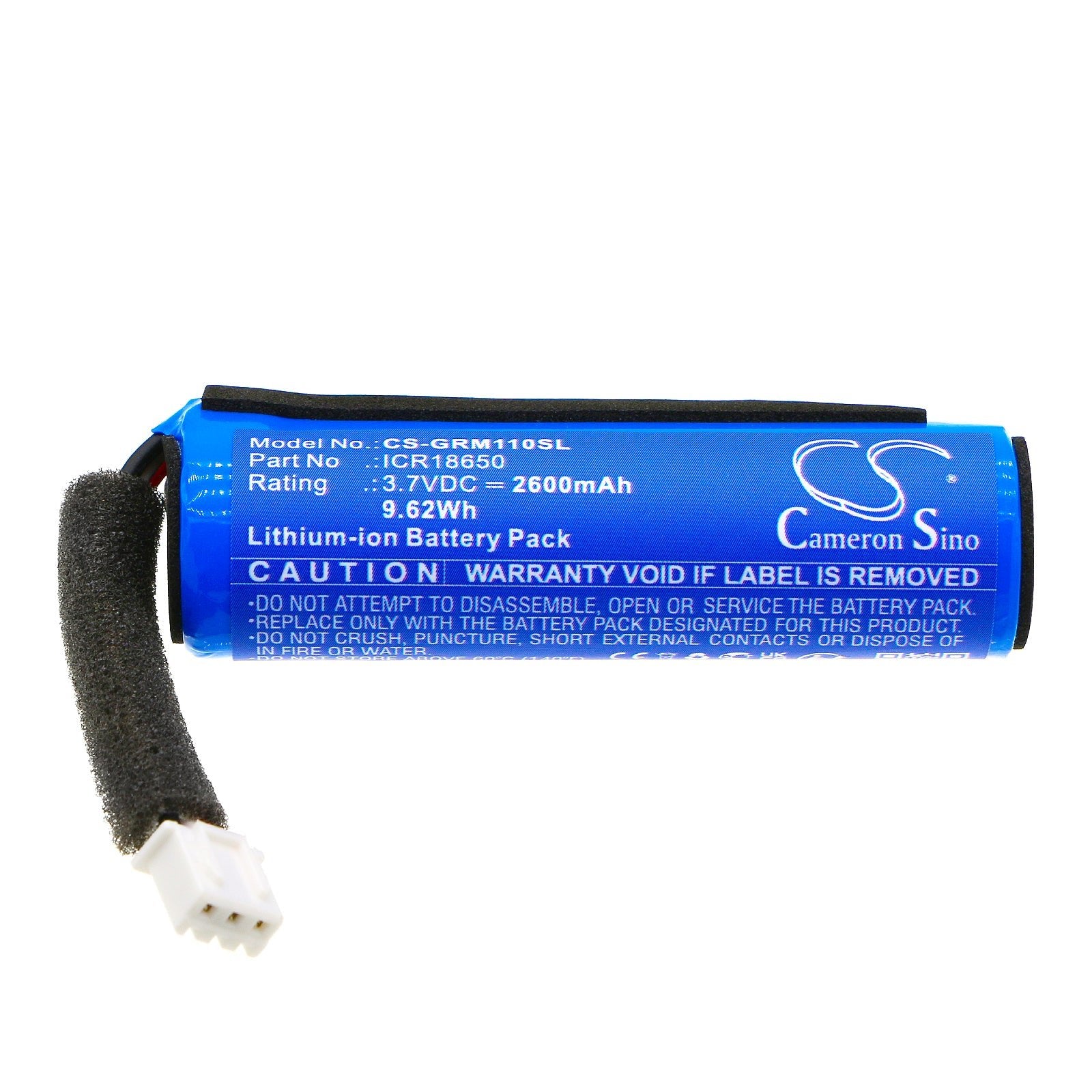 Li-ion, Speaker Battery fits Groove Onn Aaagry100006889, Medium Rugged_led, 3.7V, 2600mAh Speaker Cameron Sino Technology Limited