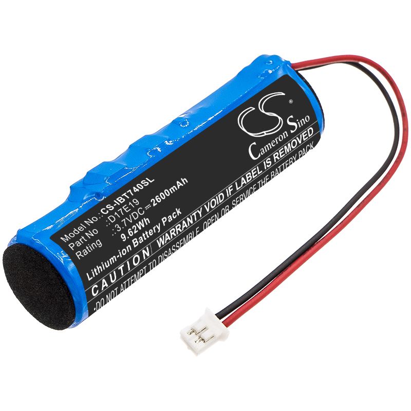 Li-ion Speaker Battery fits Ihome, Ibt74 3.7V, 2600mAh Speaker Cameron Sino Technology Limited