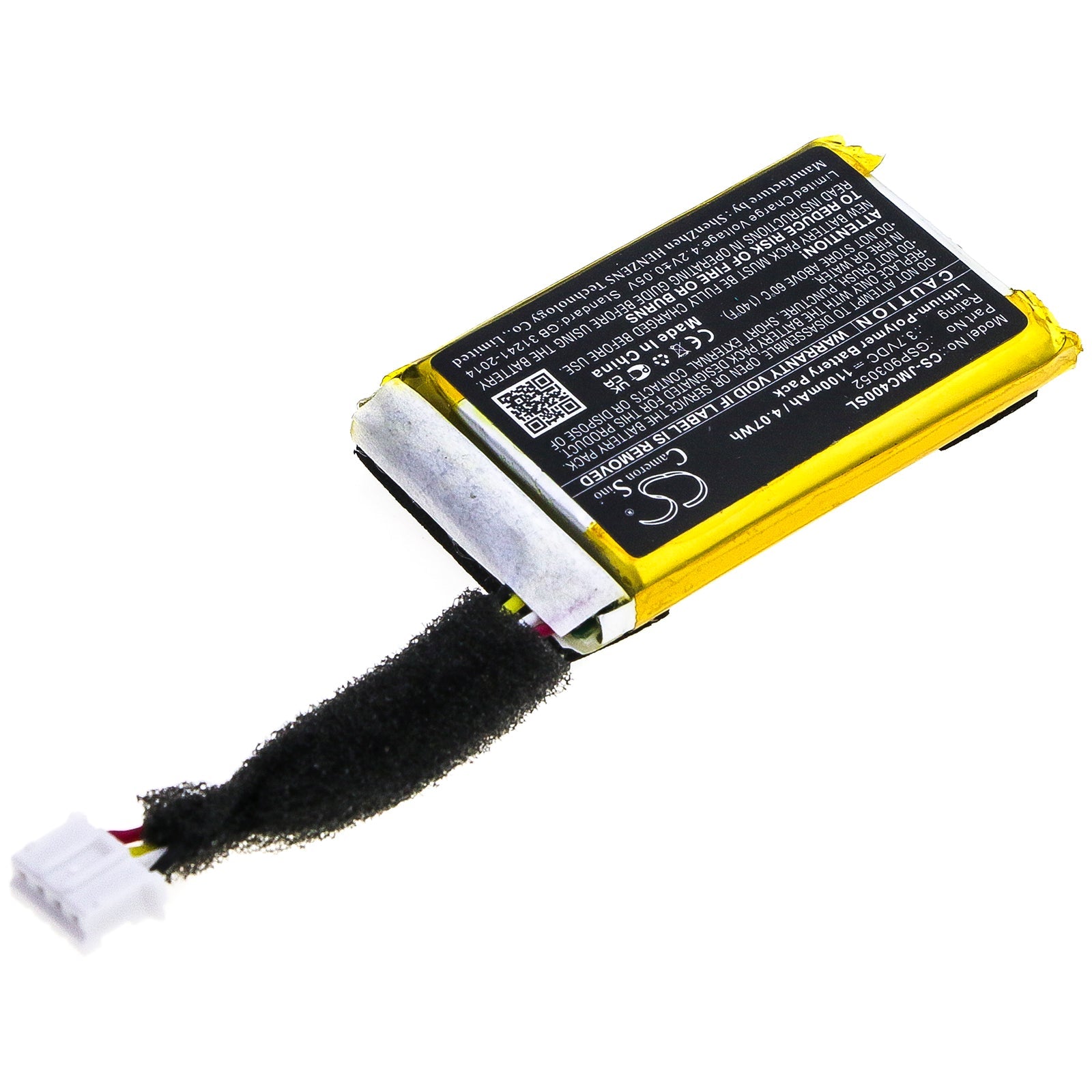 Li-ion Speaker Battery fits Jbl, An0402-jk0009880, Clip 4 3.7V, 1100mAh Speaker Cameron Sino Technology Limited