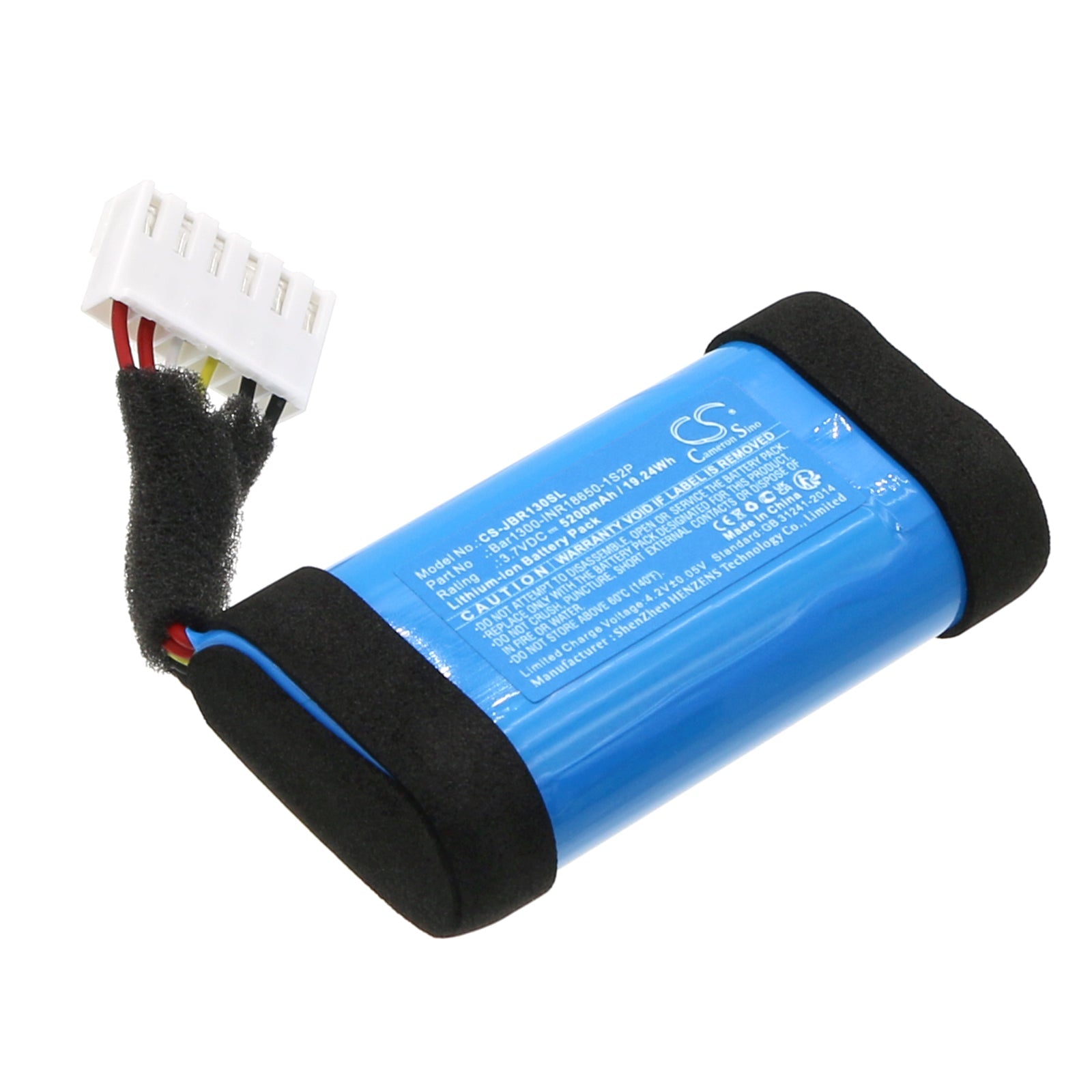 Li-ion, Speaker Battery fits Jbl Bar 1000, Bar 1300, 3.7V, 5200mAh Speaker Cameron Sino Technology Limited