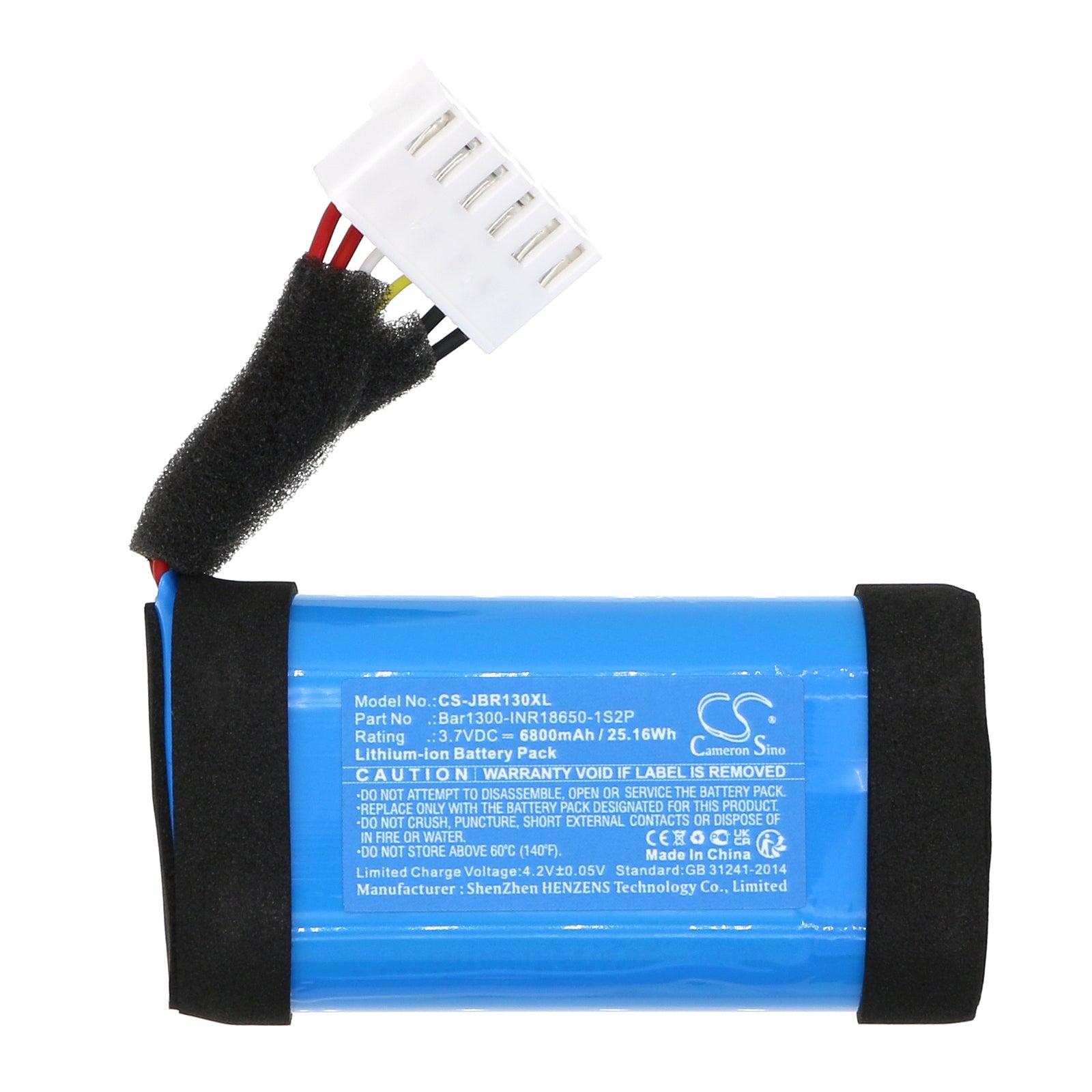 Li-ion, Speaker Battery fits Jbl Bar 1000, Bar 1300, 3.7V, 6800mAh Speaker Cameron Sino Technology Limited