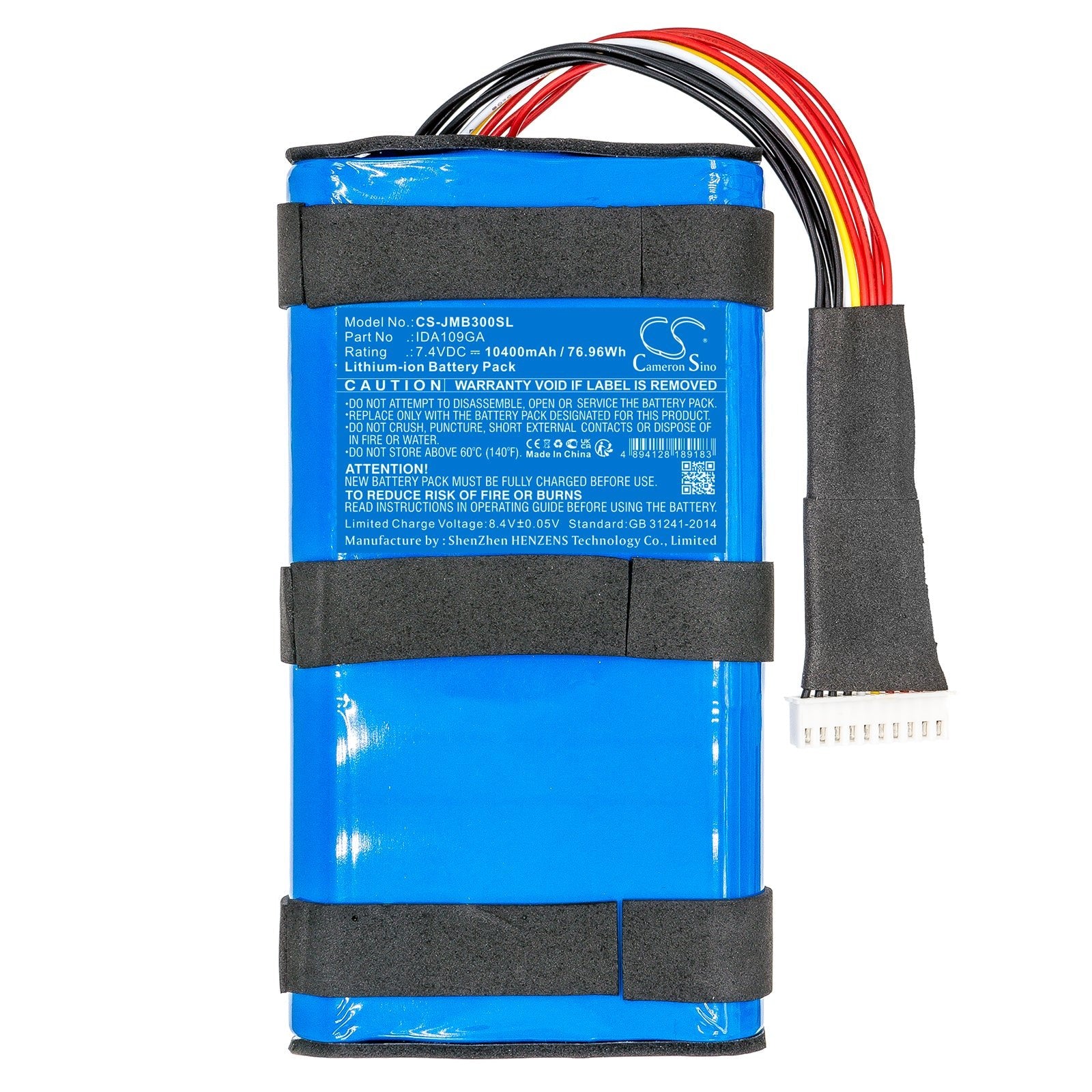 Li-ion, Speaker Battery fits Jbl Boombox 3, Ica068ga, 7.4V, 10400mAh Speaker Cameron Sino Technology Limited