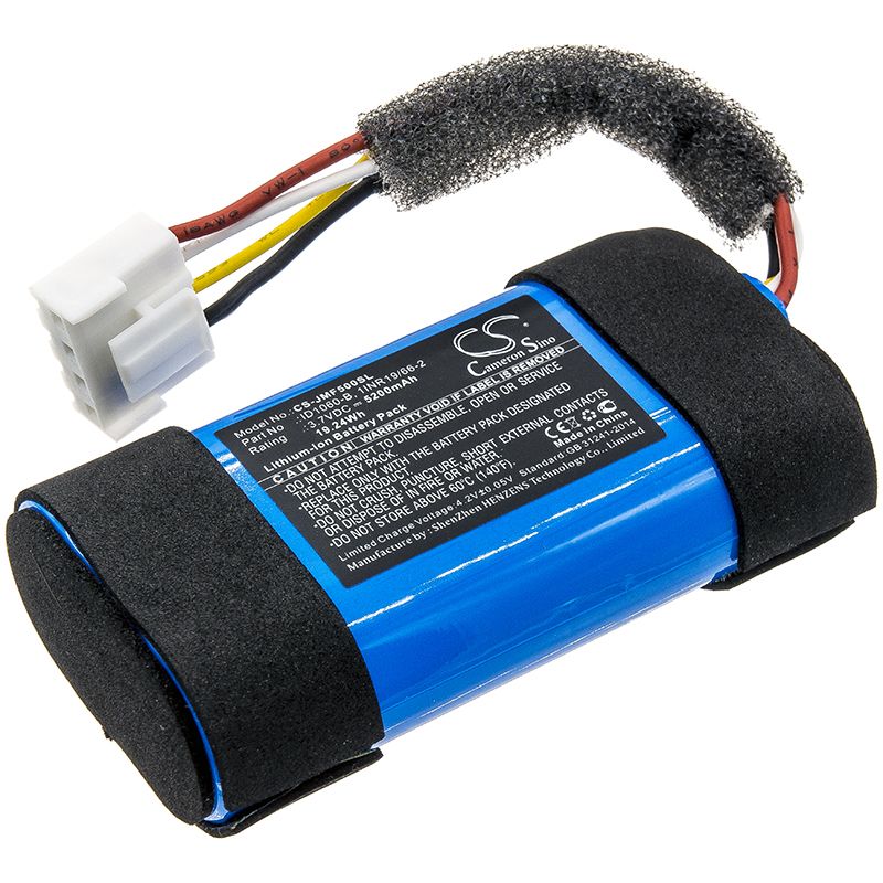Li-ion Speaker Battery fits Jbl, Flip 5, Jblflip5whtam 3.7V, 5200mAh Speaker Cameron Sino Technology Limited