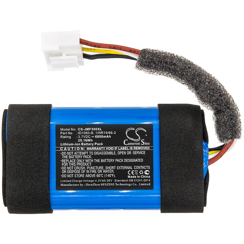 Li-ion Speaker Battery fits Jbl, Flip 5, Jblflip5whtam 3.7V, 6800mAh Speaker Cameron Sino Technology Limited