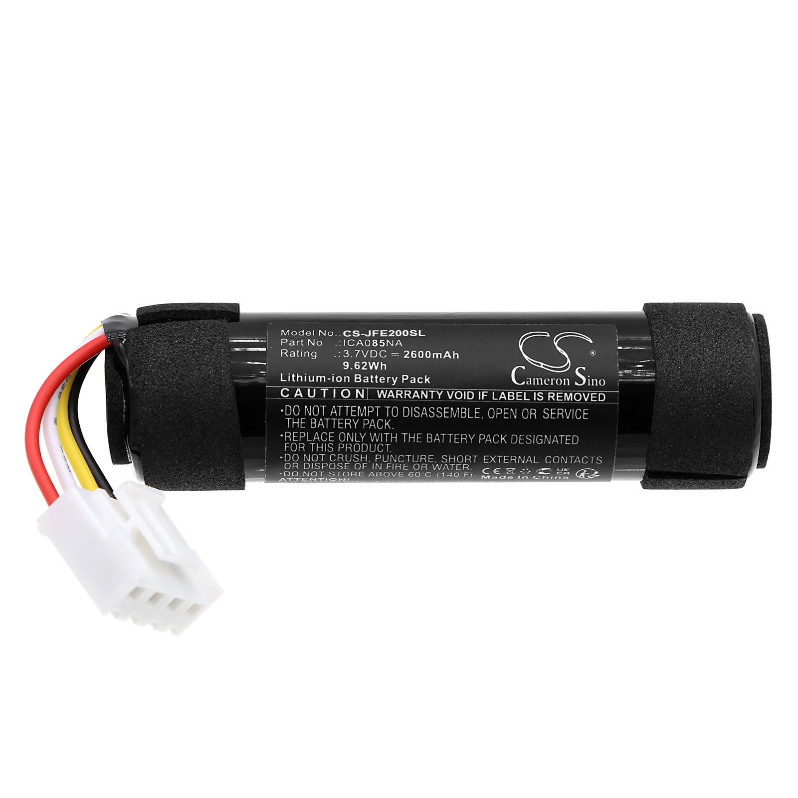 Li-ion, Speaker Battery fits Jbl Flip Essential 2, Jblflipes2, 3.7V, 2600mAh Speaker Cameron Sino Technology Limited