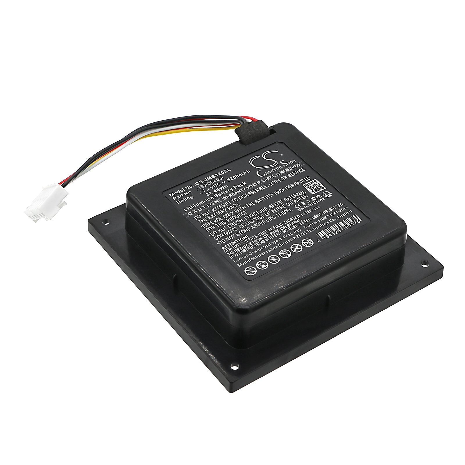 Li-ion, Speaker Battery fits Jbl Partybox 110, 7.4V, 5200mAh Speaker Cameron Sino Technology Limited
