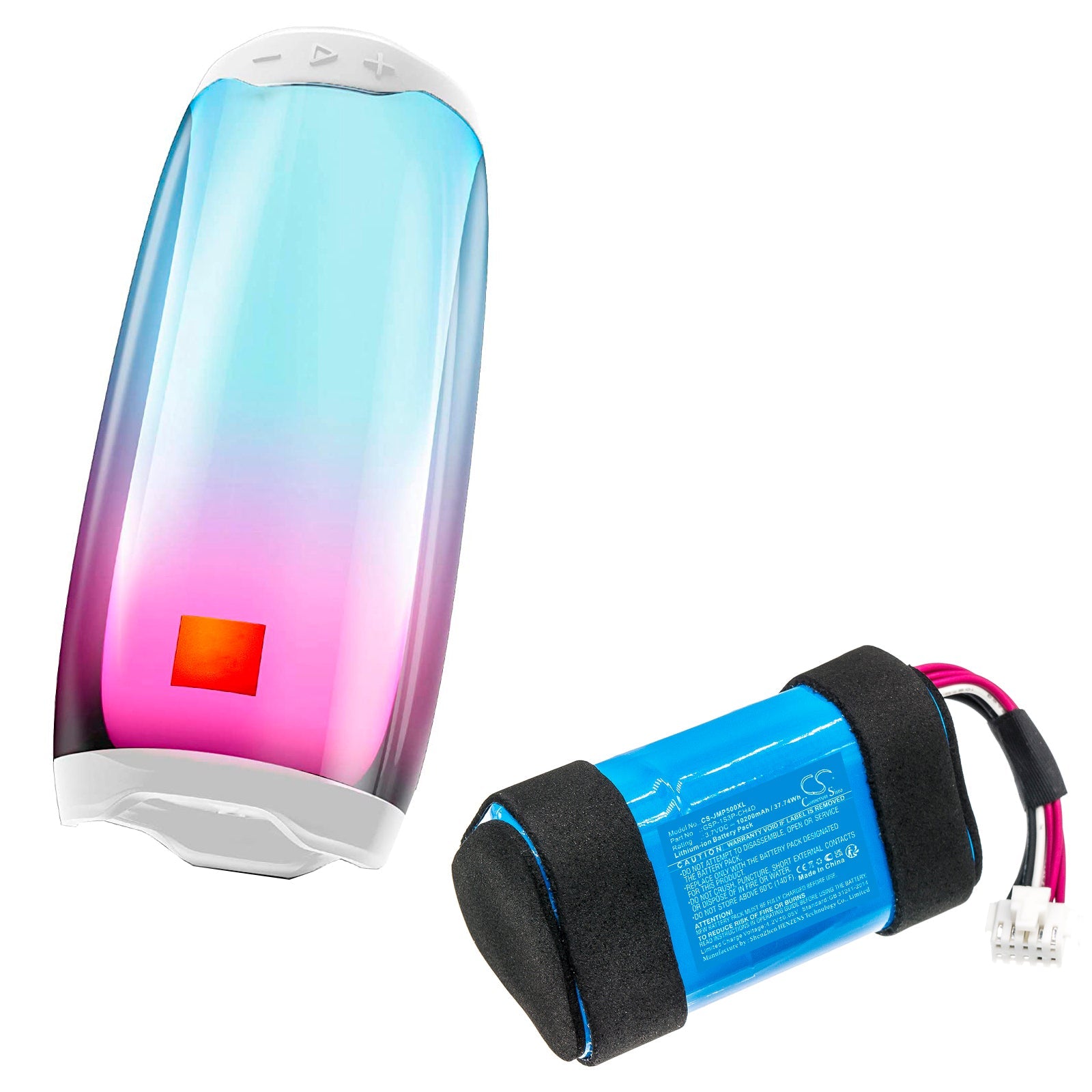 Li-ion, Speaker Battery fits Jbl Pulse 5, 3.7V, 10200mAh Speaker Cameron Sino Technology Limited