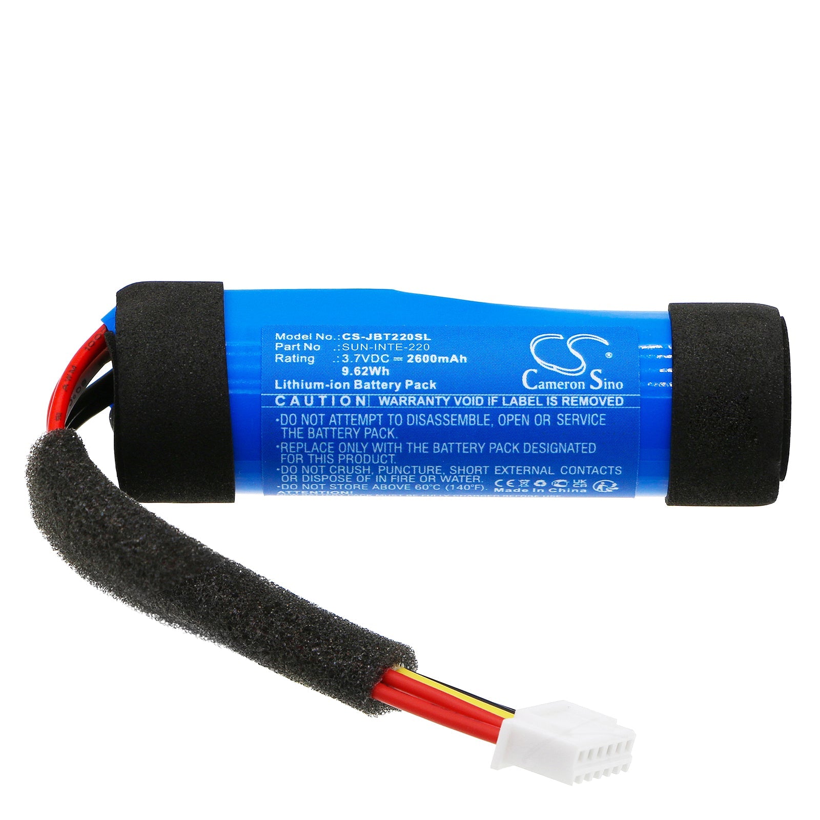 Li-ion, Speaker Battery fits Jbl Tuner Xl, 3.7V, 2600mAh Speaker Cameron Sino Technology Limited