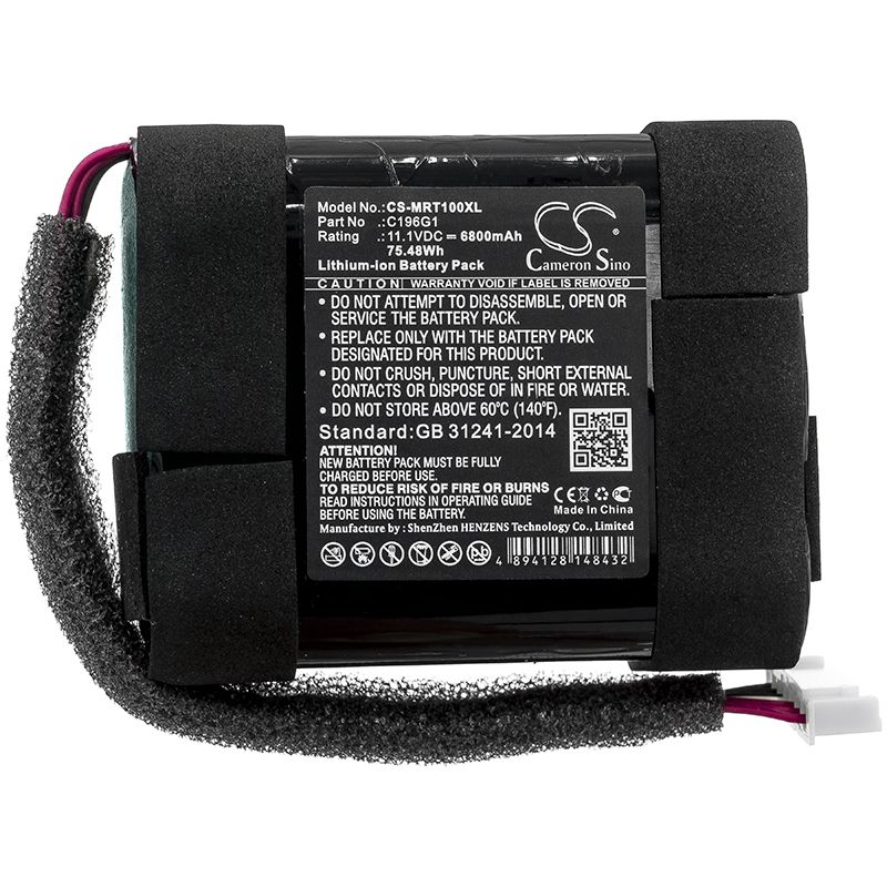 Li-ion Speaker Battery fits Marshall, Tufton 11.1V, 6800mAh Speaker Cameron Sino Technology Limited