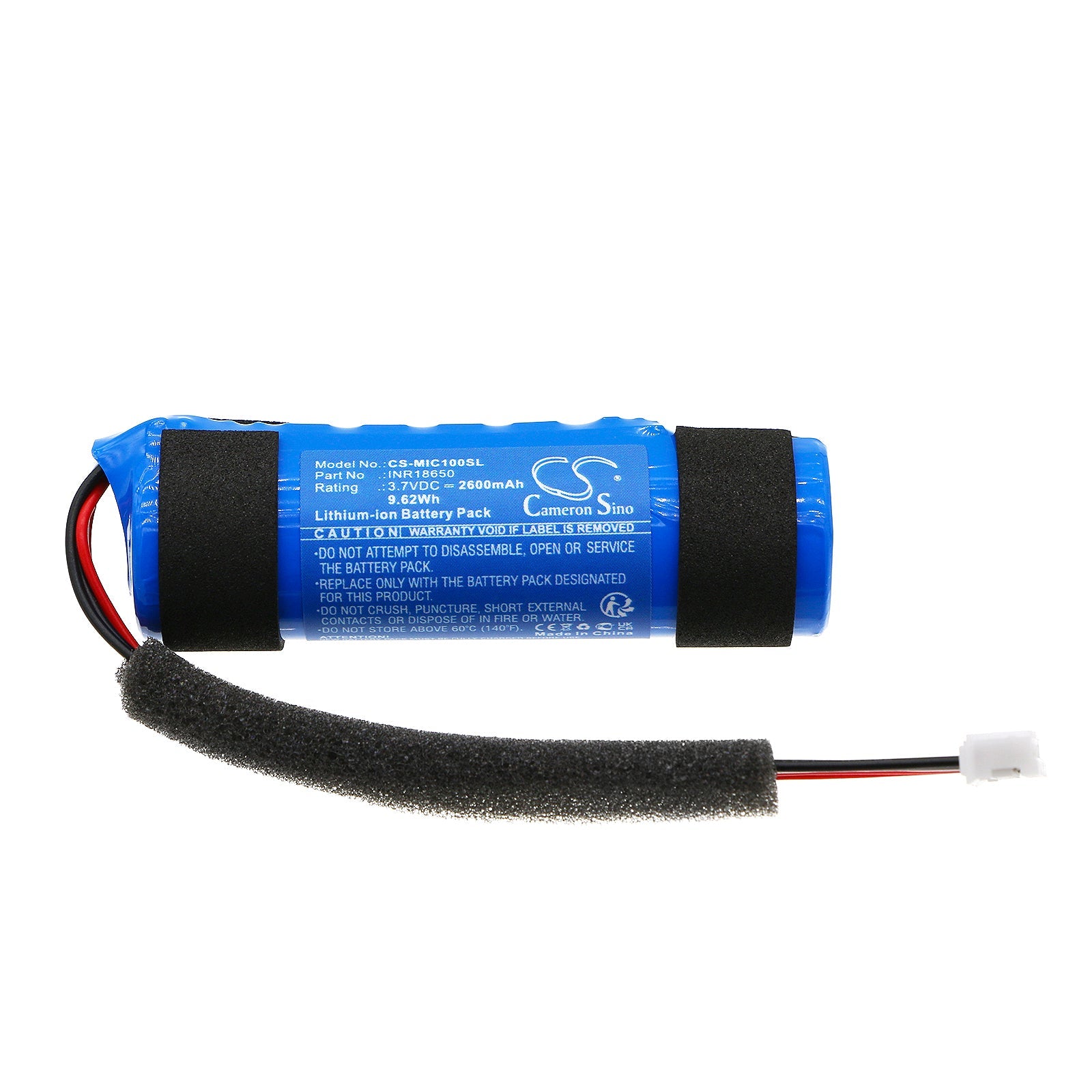 Li-ion, Speaker Battery fits Monster Icon, Mnicon, 3.7V, 2600mAh Speaker Cameron Sino Technology Limited