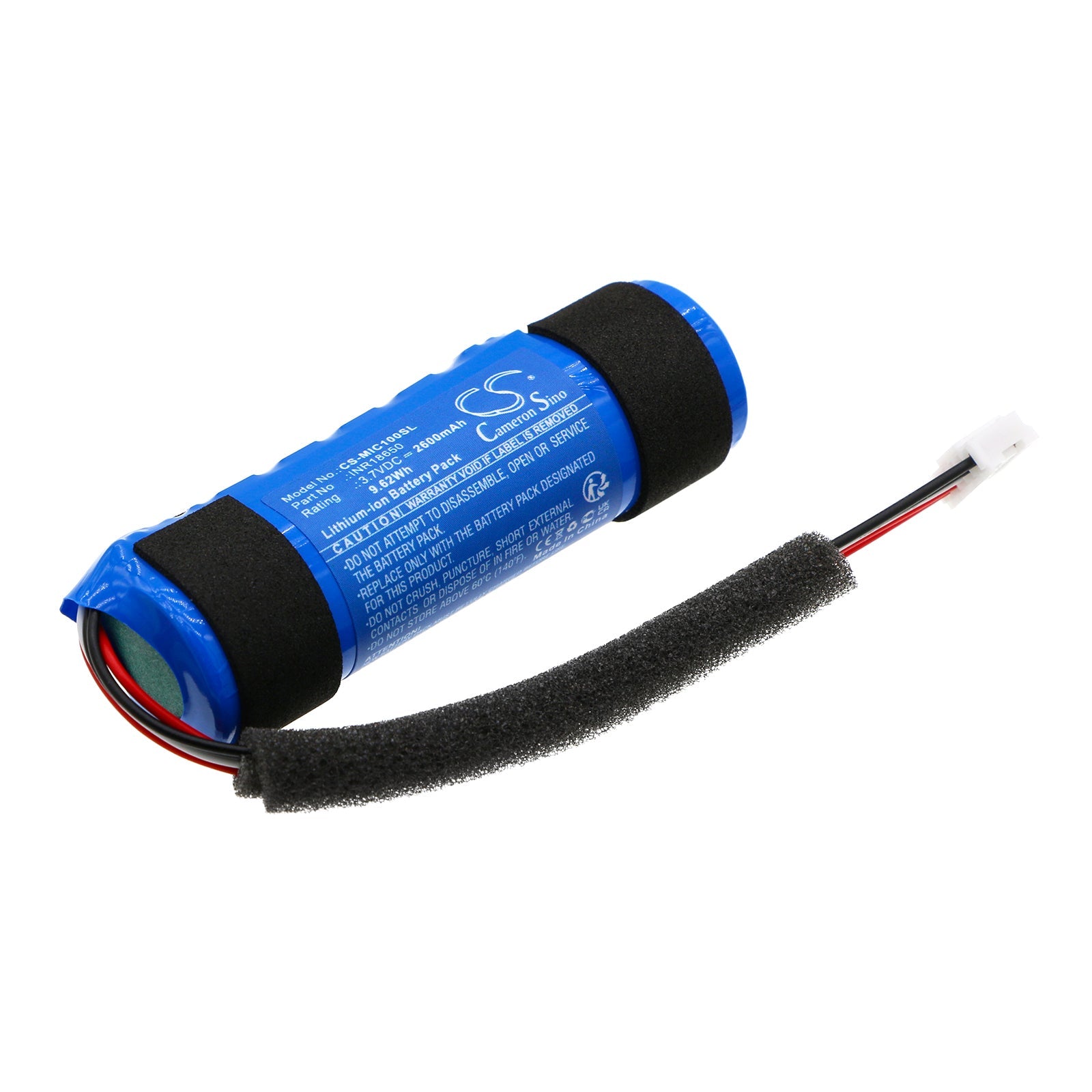 Li-ion, Speaker Battery fits Monster Icon, Mnicon, 3.7V, 2600mAh Speaker Cameron Sino Technology Limited