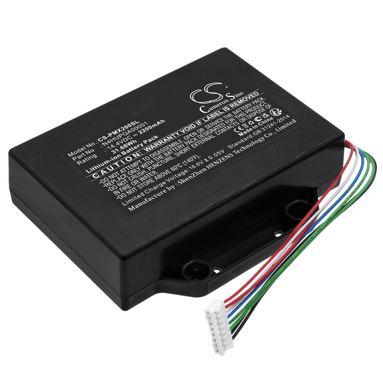 Li-ion, Speaker Battery fits Panasonic Sc-tmax20, Sc-tmax20gsk, 14.4V, 2200mAh Speaker Cameron Sino Technology Limited