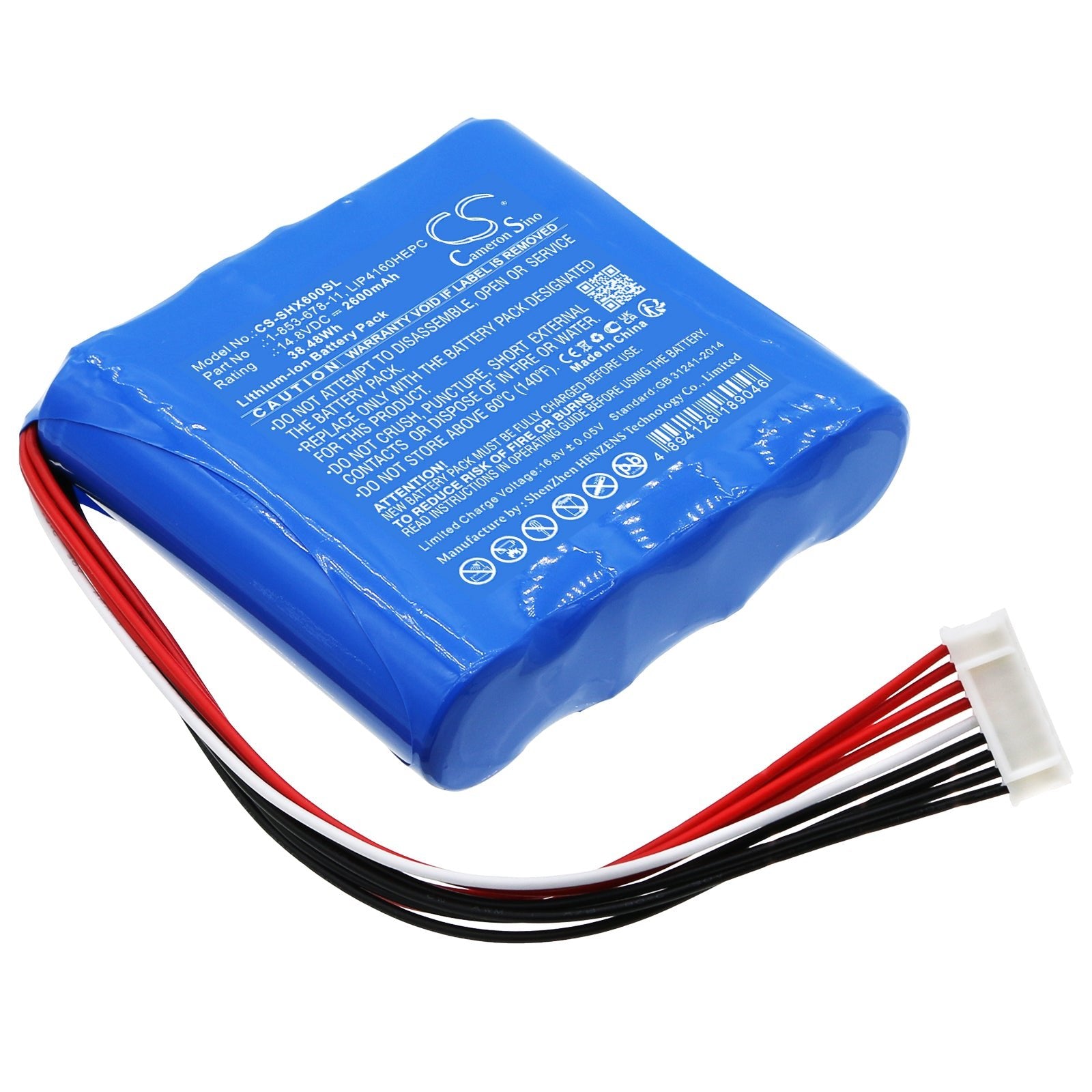 Li-ion, Speaker Battery fits Sony Gtk-xb60, 14.8V, 2600mAh Speaker Cameron Sino Technology Limited