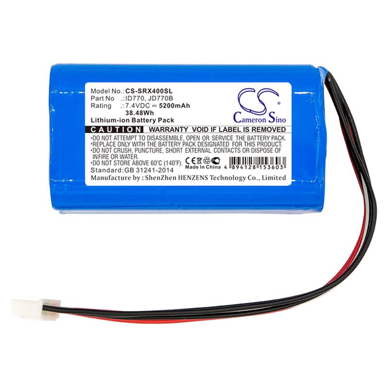 Li-ion Speaker Battery fits Sony, Srs-xb40 7.4V, 5200mAh Speaker Cameron Sino Technology Limited