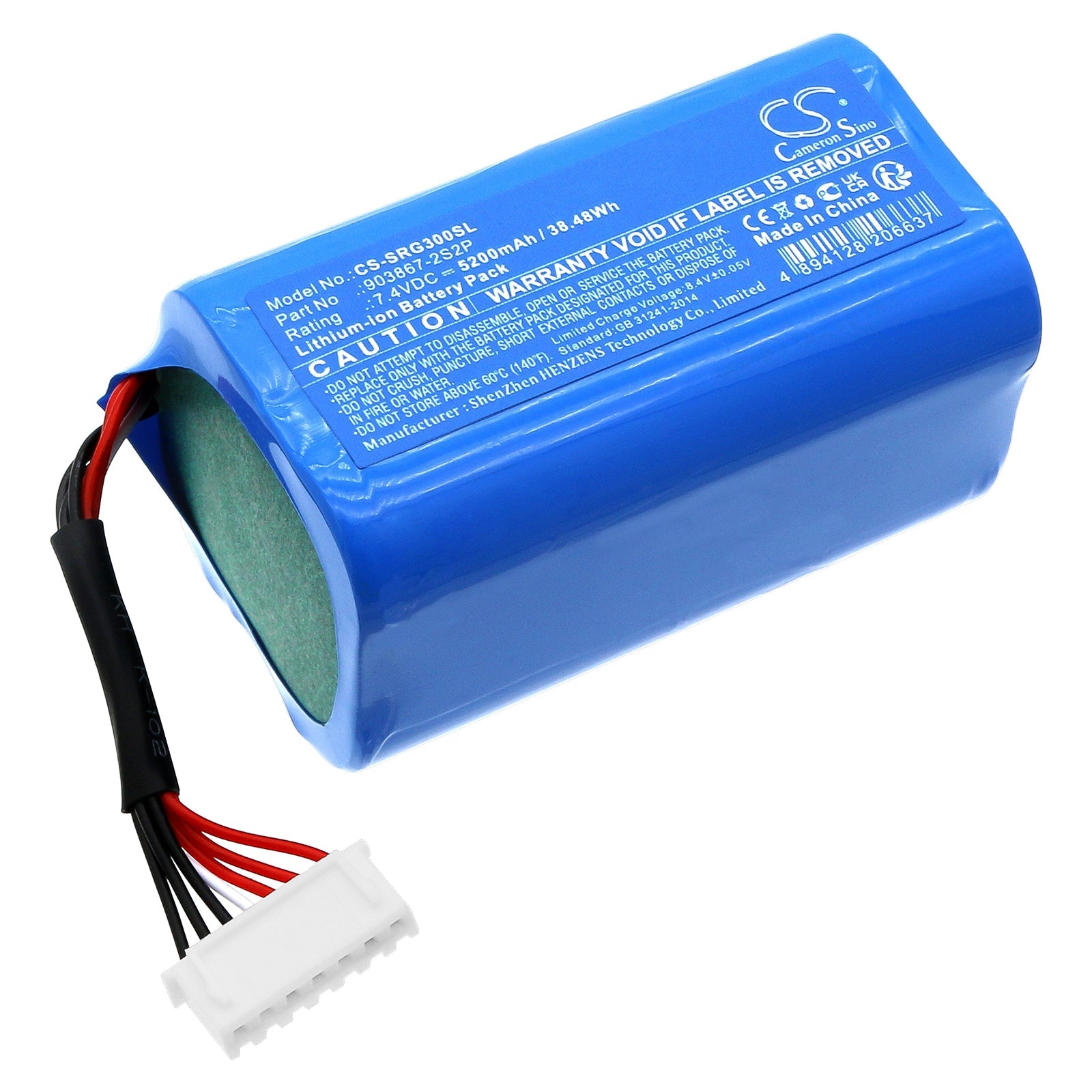 Li-ion, Speaker Battery fits Sony Srs-xg300, 7.4V, 5200mAh Speaker Cameron Sino Technology Limited