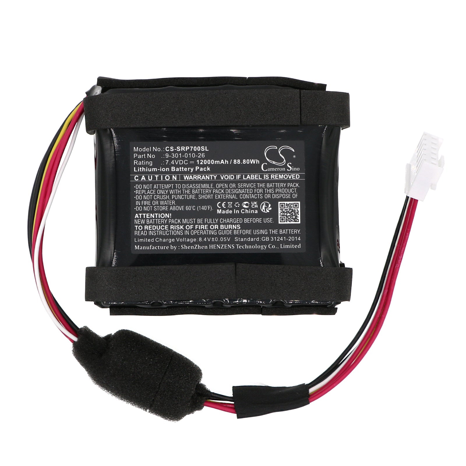 Li-ion, Speaker Battery fits Sony Srs-xp700, 7.4V, 12000mAh Speaker Cameron Sino Technology Limited