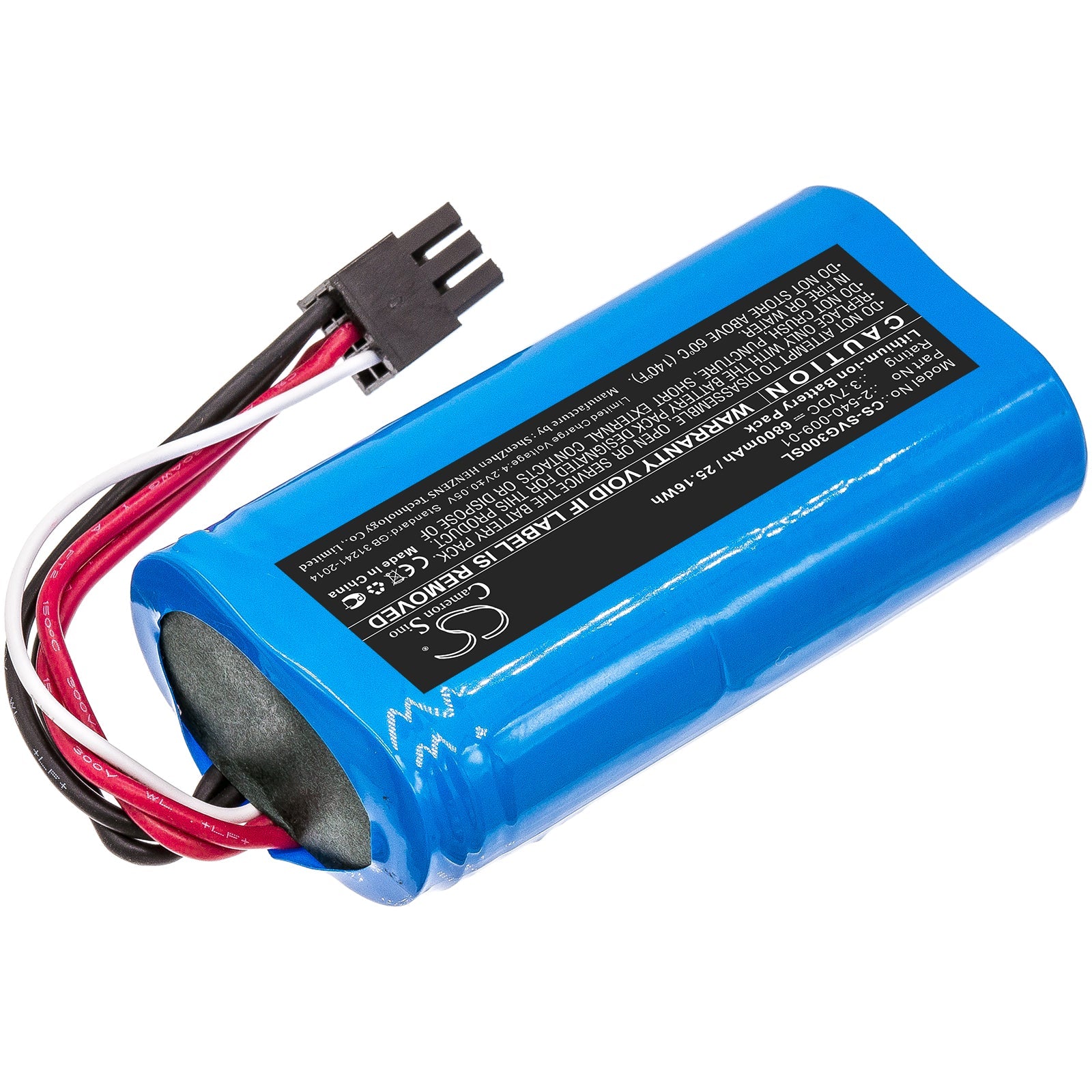 Li-ion Speaker Battery fits Soundcast, 21391-vgbt03a, Sud-vgbt03a 3.7V, 6800mAh Speaker Cameron Sino Technology Limited