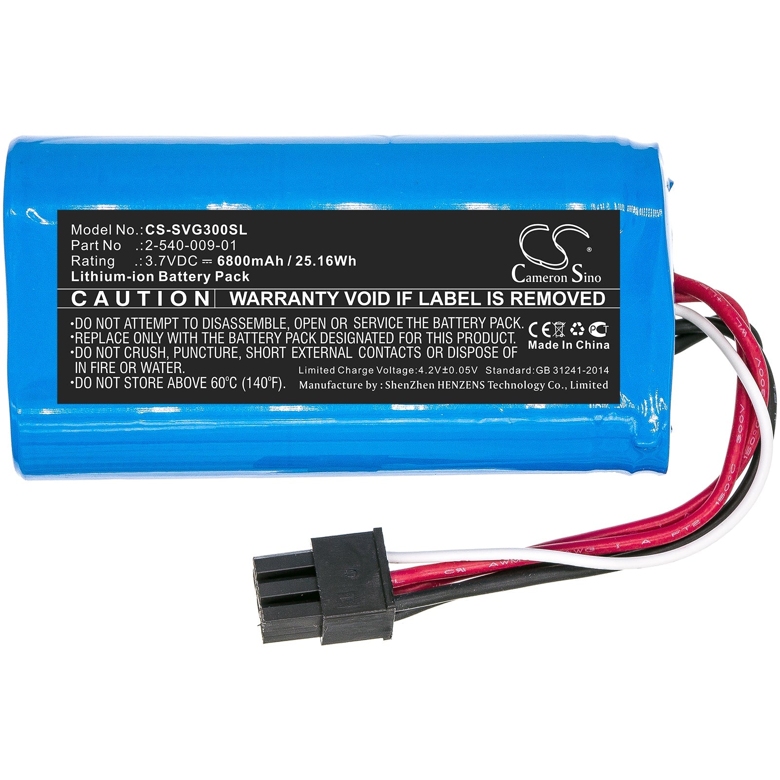 Li-ion Speaker Battery fits Soundcast, 21391-vgbt03a, Sud-vgbt03a 3.7V, 6800mAh Speaker Cameron Sino Technology Limited