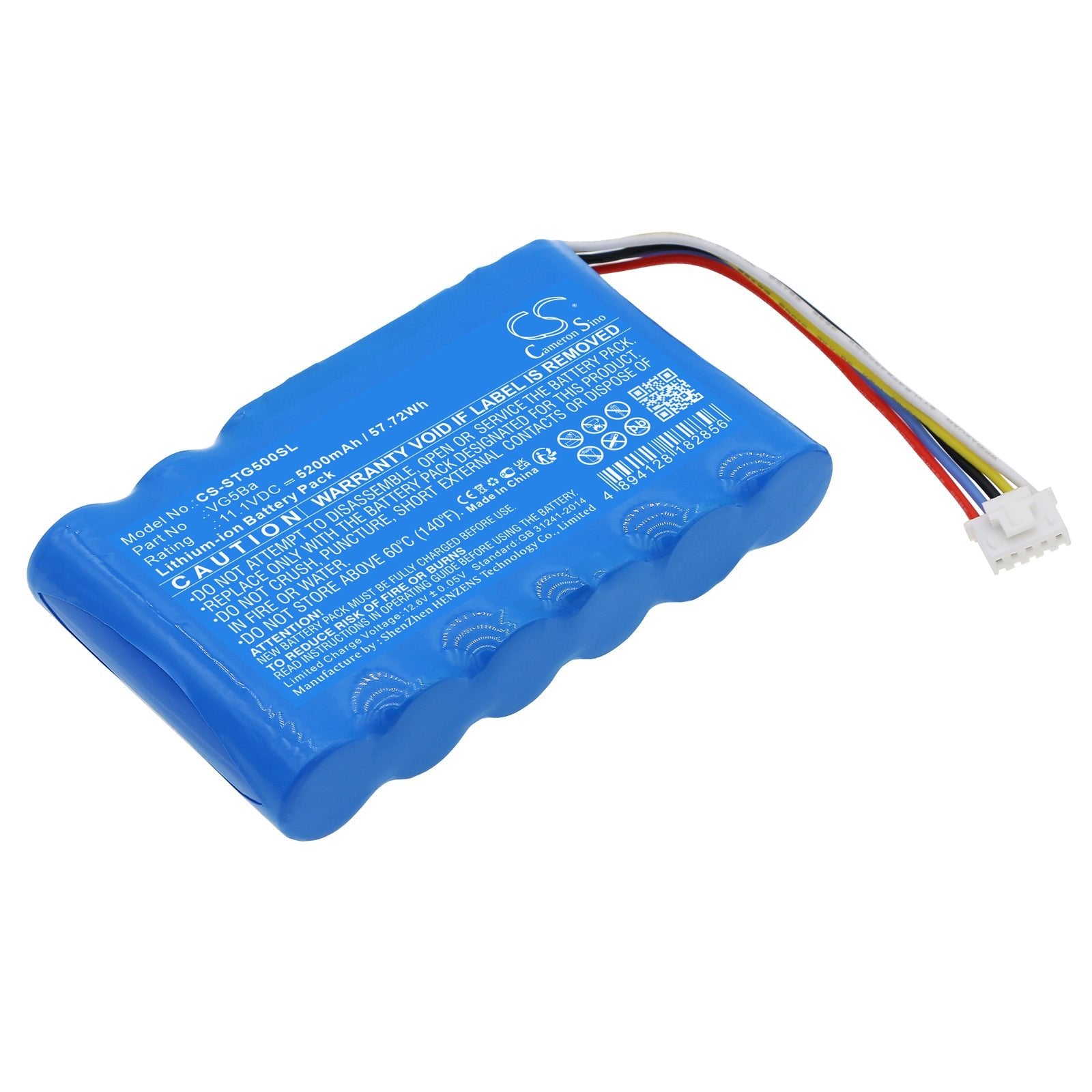 Li-ion, Speaker Battery fits Soundcast Vg5, 11.1V, 5200mAh Speaker Cameron Sino Technology Limited