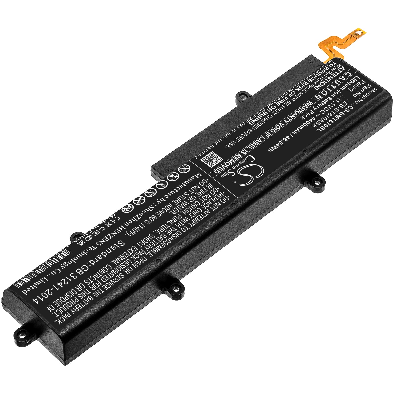 Li-ion, Tablet Battery fits Samsung Galaxy Tab View, Galaxy View, 11.1V, 4400mAh Tablet Cameron Sino Technology Limited