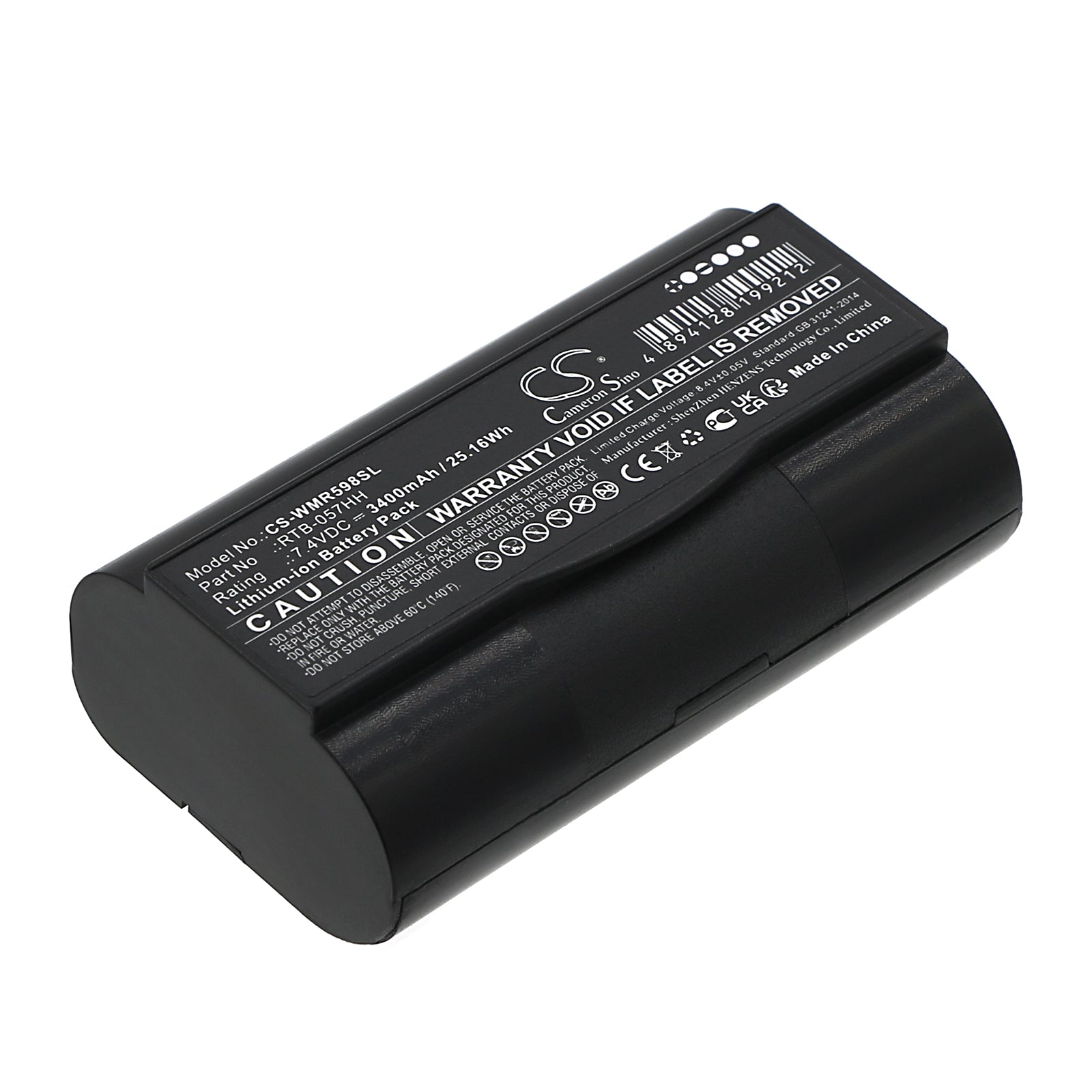 Li-ion, Tablet Battery fits Winmate R05i98h-rtd1, 7.4V, 3400mAh Tablet Cameron Sino Technology Limited