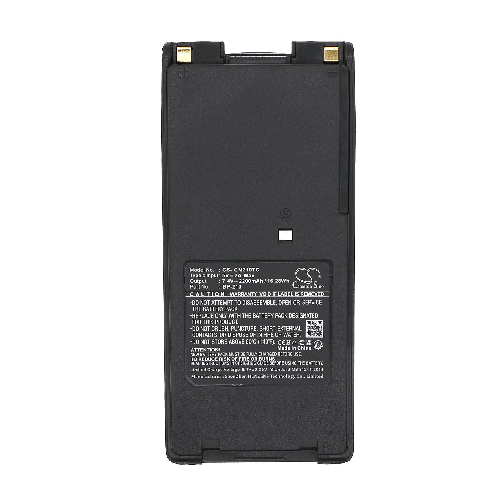 Li-ion, Two-Way Radio Battery fits Icom Ic-a24, Ic-a24e, 7.4V, 2200mAh Two-Way Radio Cameron Sino Technology Limited