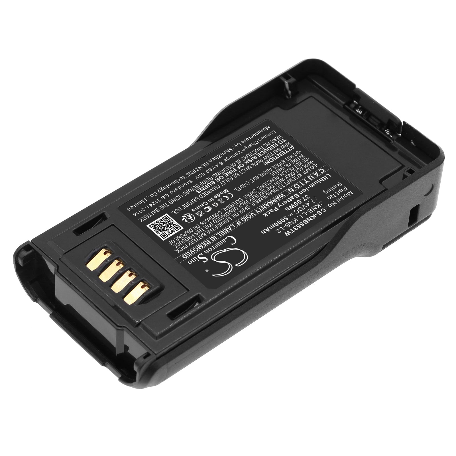 Li-ion, Two-Way Radio Battery fits Kenwood Nx-5000, Nx-5200, 7.4V, 5000mAh Two-Way Radio Cameron Sino Technology Limited