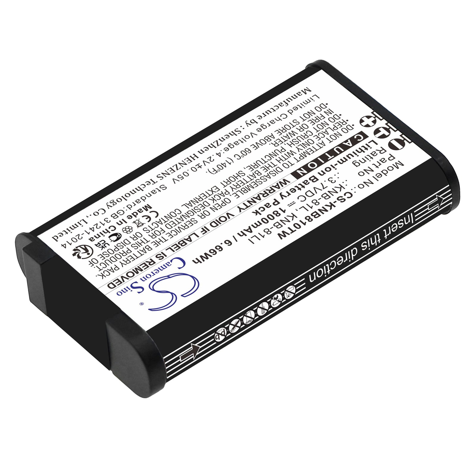 Li-ion, Two-Way Radio Battery fits Kenwood Nx-p500, Tk-3601d, 3.7V, 1800mAh Two-Way Radio Cameron Sino Technology Limited
