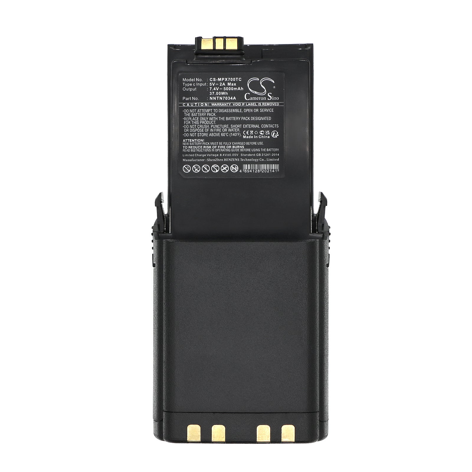 Li-ion, Two-Way Radio Battery fits Motorola Apx 5000, Apx 6000, 7.4V, 5000mAh Two-Way Radio Cameron Sino Technology Limited