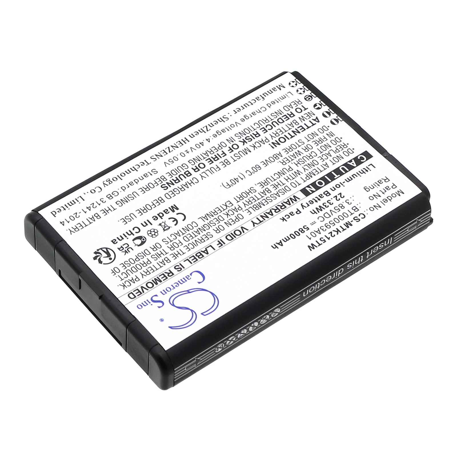 Li-ion, Two-Way Radio Battery fits Motorola Ar494948, Evolve Lte, 3.85V, 5800mAh Two-Way Radio Cameron Sino Technology Limited