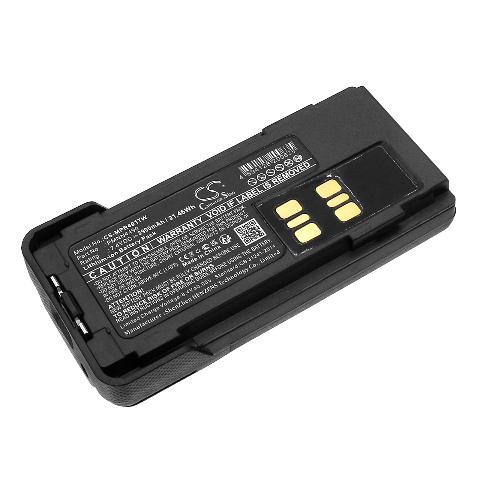 Li-ion, Two-Way Radio Battery fits Motorola Dep550e, Dep570, 7.4V, 2900mAh Two-Way Radio Cameron Sino Technology Limited