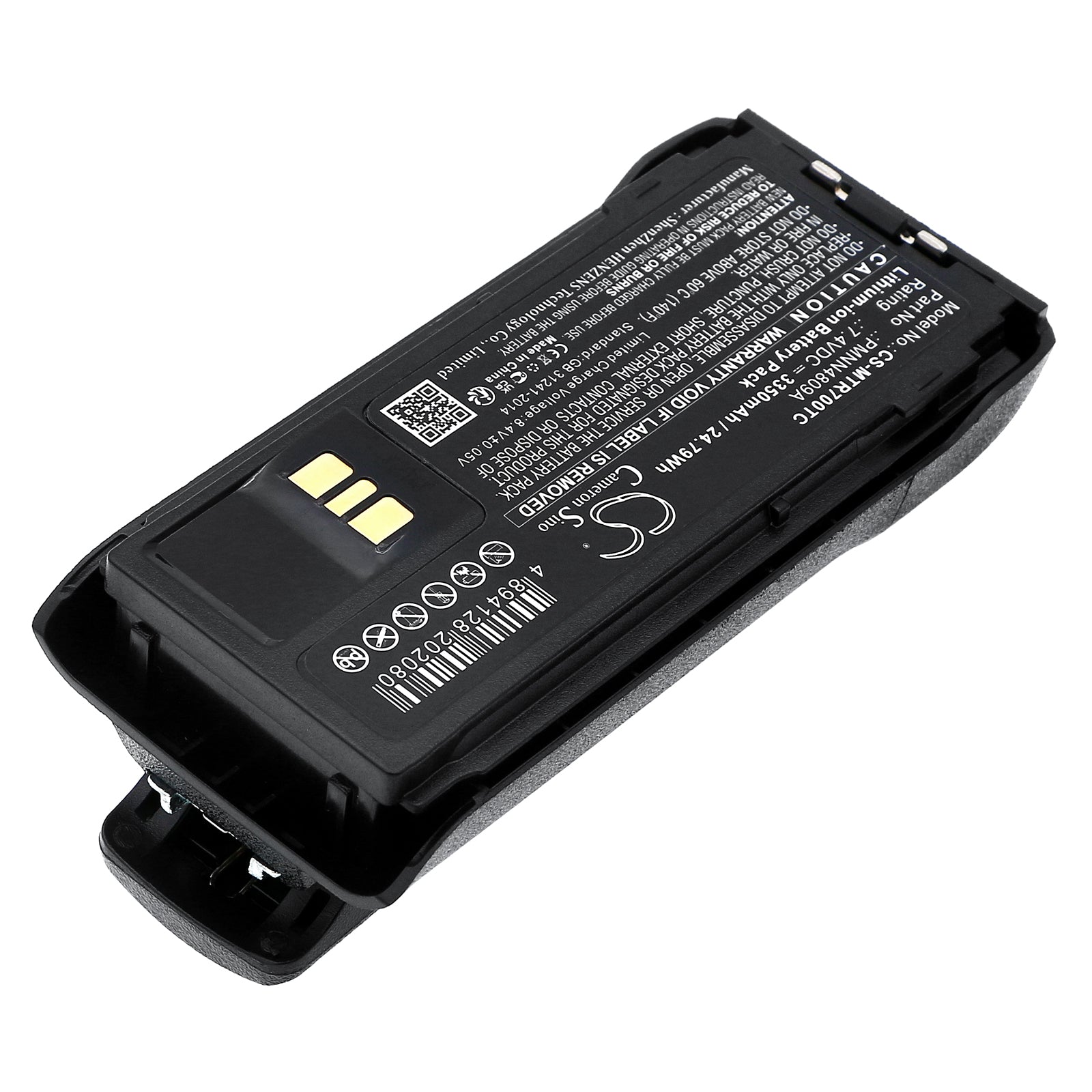 Li-ion, Two-Way Radio Battery fits Motorola R7, R7a, 7.4V, 3350mAh Two-Way Radio Cameron Sino Technology Limited