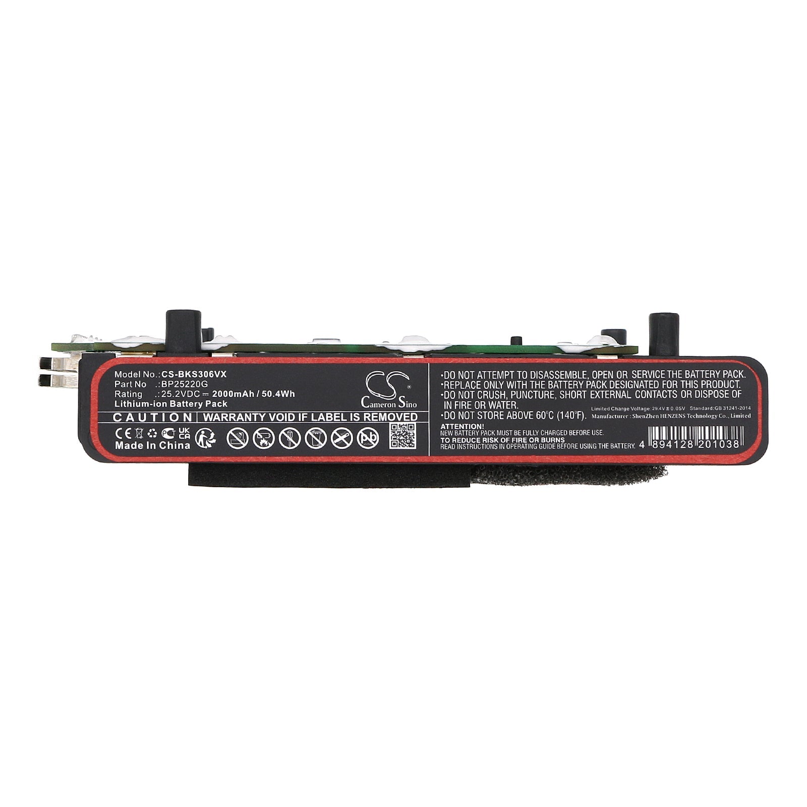 Li-ion, Vacuum Battery fits Beko Arcelik Sd-3061, Grundig Vcp-5030, 25.2V, 2000mAh Vacuum Cameron Sino Technology Limited