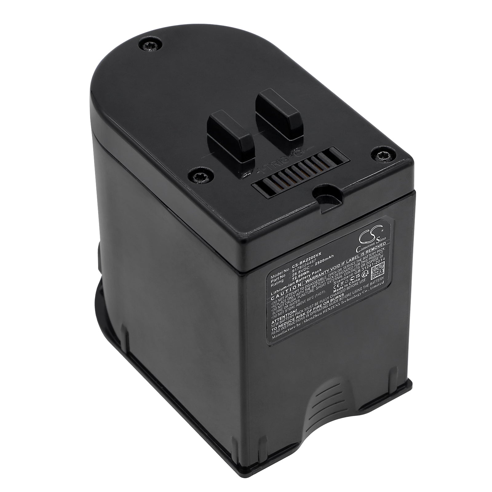 Li-ion, Vacuum Battery fits Beko Zb2007, Tineco Zb2007, 28.8V, 2500mAh Vacuum Cameron Sino Technology Limited