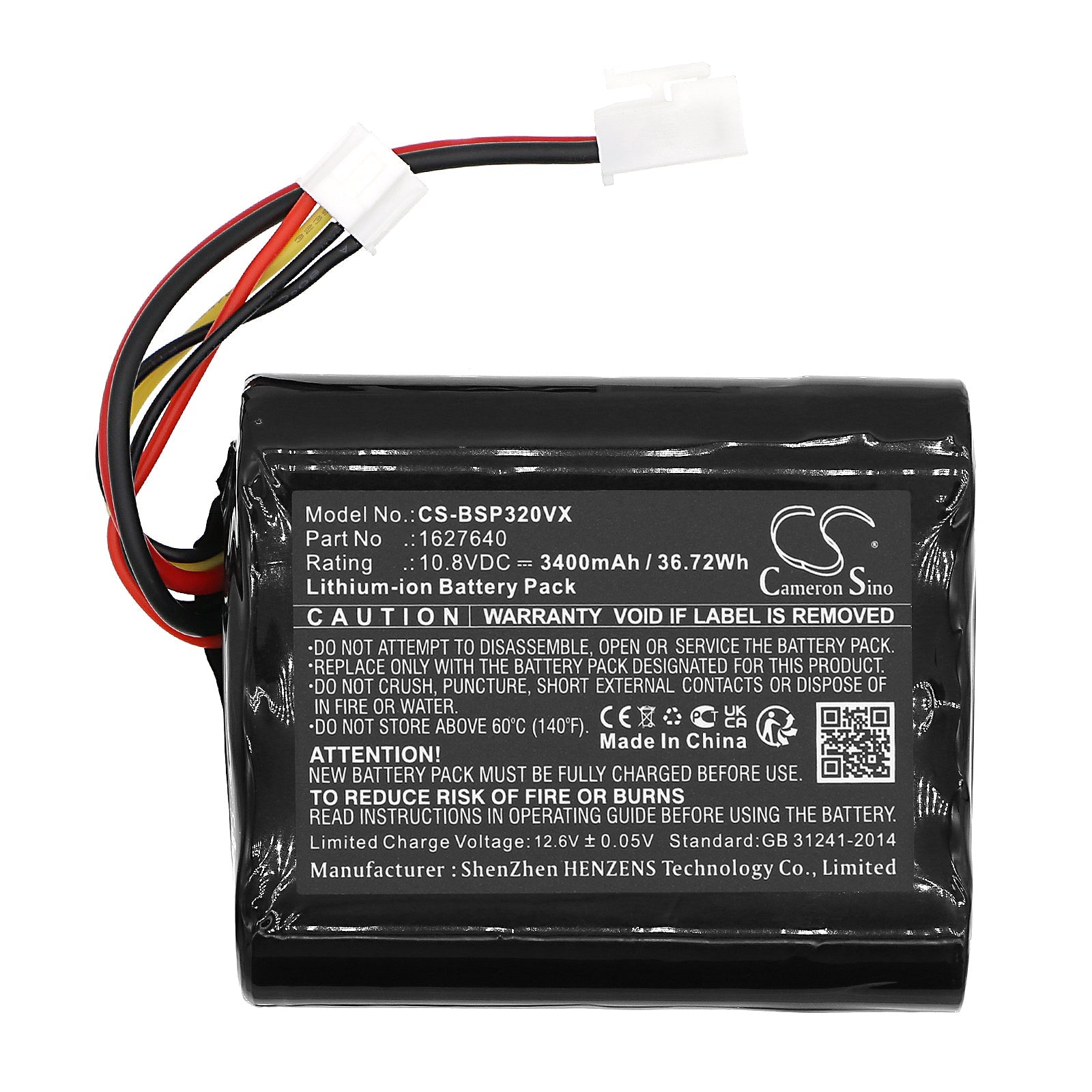Li-ion, Vacuum Battery fits Bissell 3061+, 3190+, 10.8V, 3400mAh Vacuum Cameron Sino Technology Limited