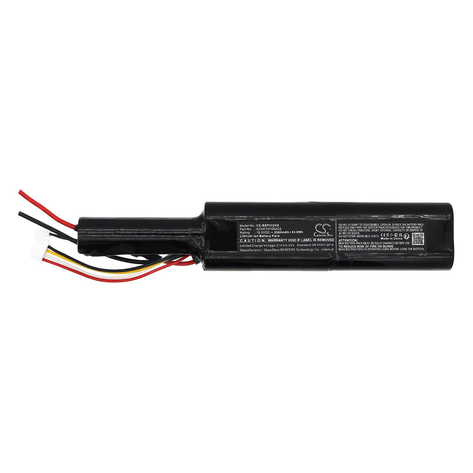 Li-ion, Vacuum Battery fits Bissell Bolt Ion Xrt, Multireach 1312, 18.0V, 2500mAh Vacuum Cameron Sino Technology Limited