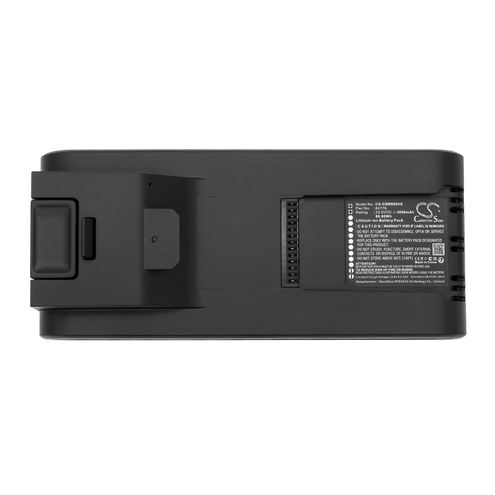 Li-ion, Vacuum Battery fits Cecotec 2500 Ultimate Ergowet, 2500 X-trem, 29.6V, 3000mAh Vacuum Cameron Sino Technology Limited