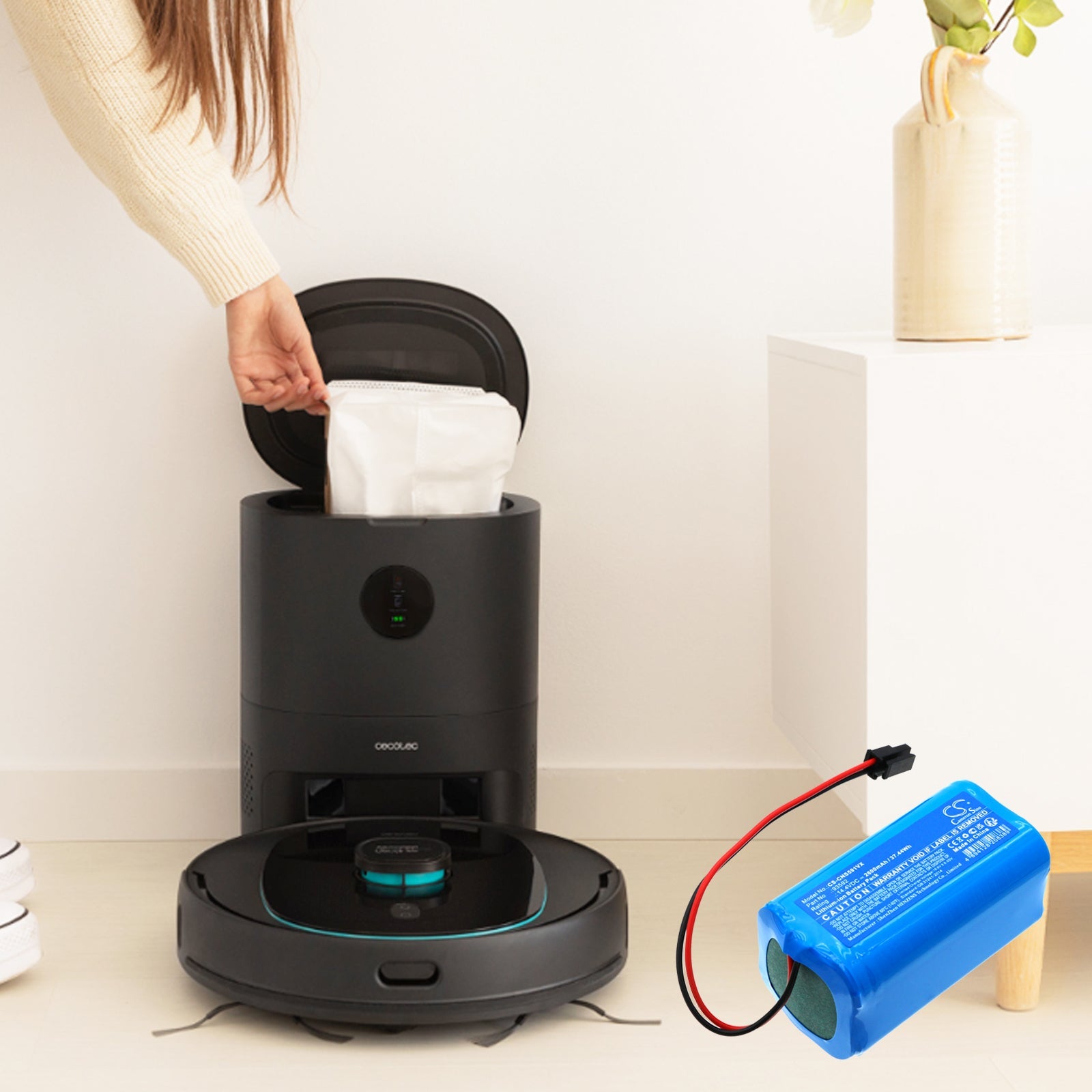 Li-ion, Vacuum Battery fits Cecotec Conga 5290 Ultra Home, 14.4V, 2600mAh Vacuum Cameron Sino Technology Limited