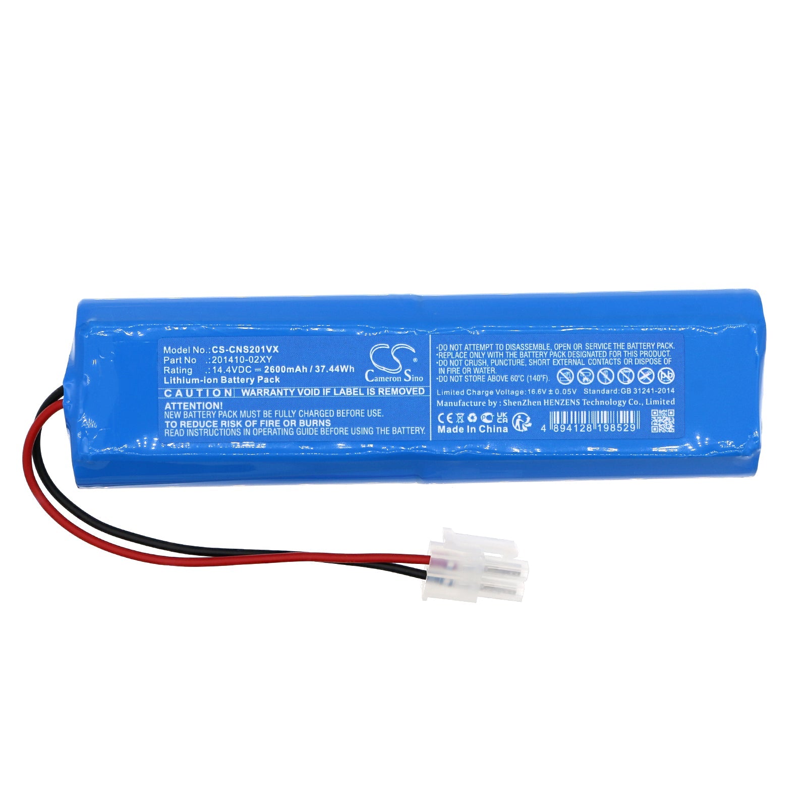 Li-ion, Vacuum Battery fits Cecotec Conga Pro, 14.4V, 2600mAh Vacuum Cameron Sino Technology Limited