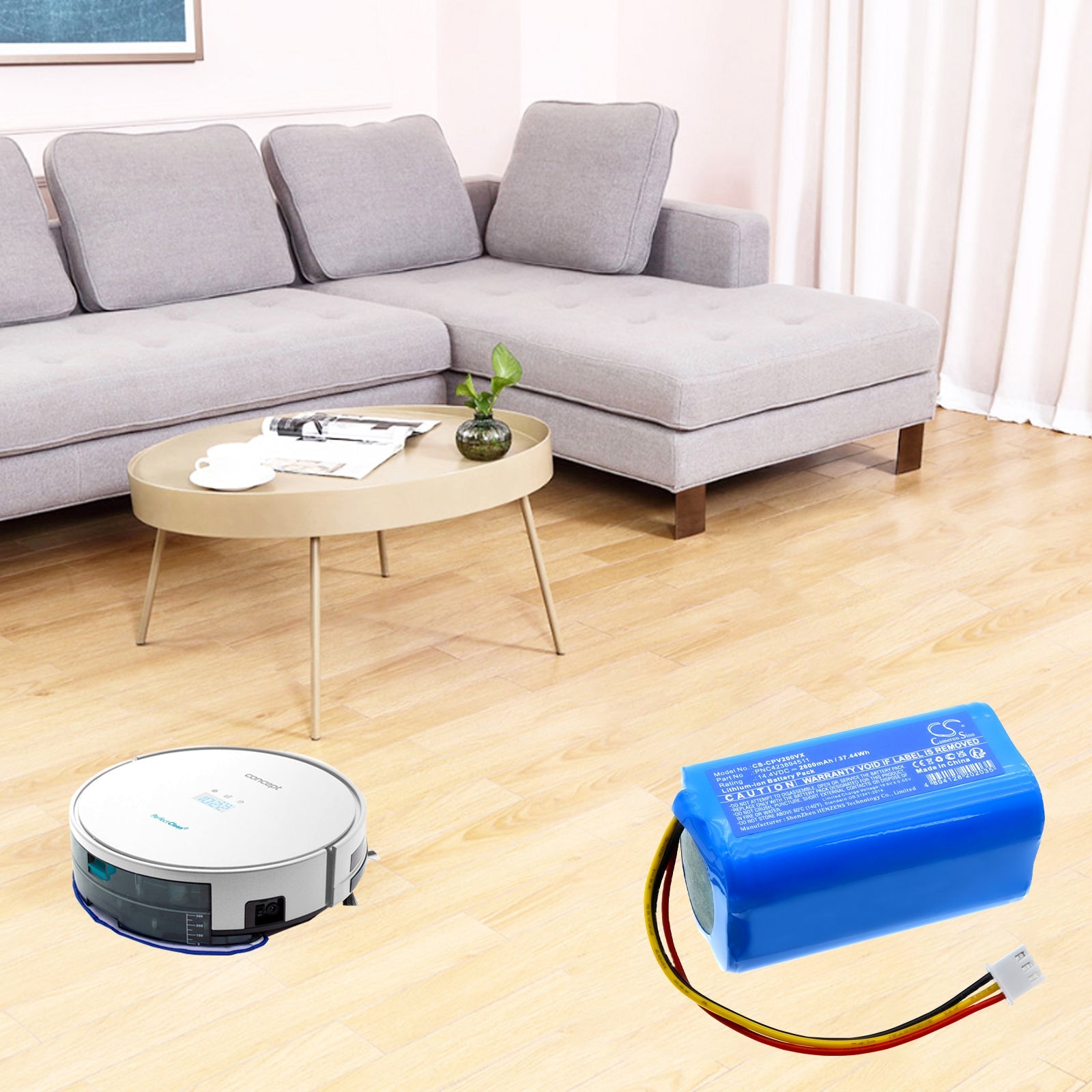 Li-ion, Vacuum Battery fits Concept Vr2000, Vr2010, 14.4V, 2600mAh Vacuum Cameron Sino Technology Limited