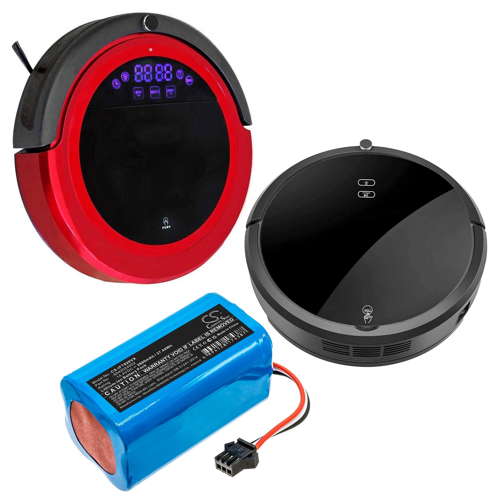 Li-ion, Vacuum Battery fits Deik Mt820, Infinuvo Hovo 700, 14.4V, 2600mAh Vacuum Cameron Sino Technology Limited