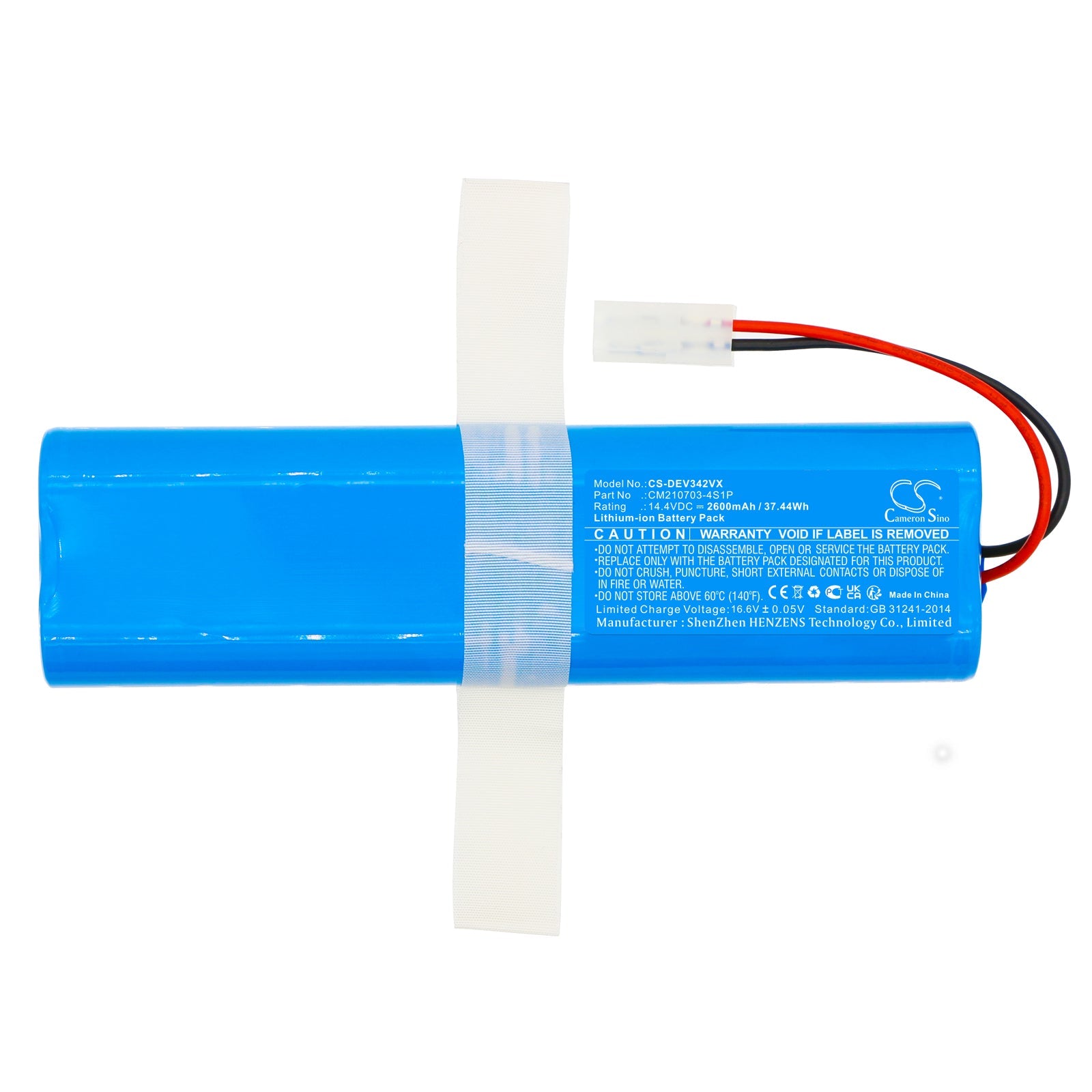 Li-ion, Vacuum Battery fits Dirt Devil Ev3420, 14.4V, 2600mAh Vacuum Cameron Sino Technology Limited