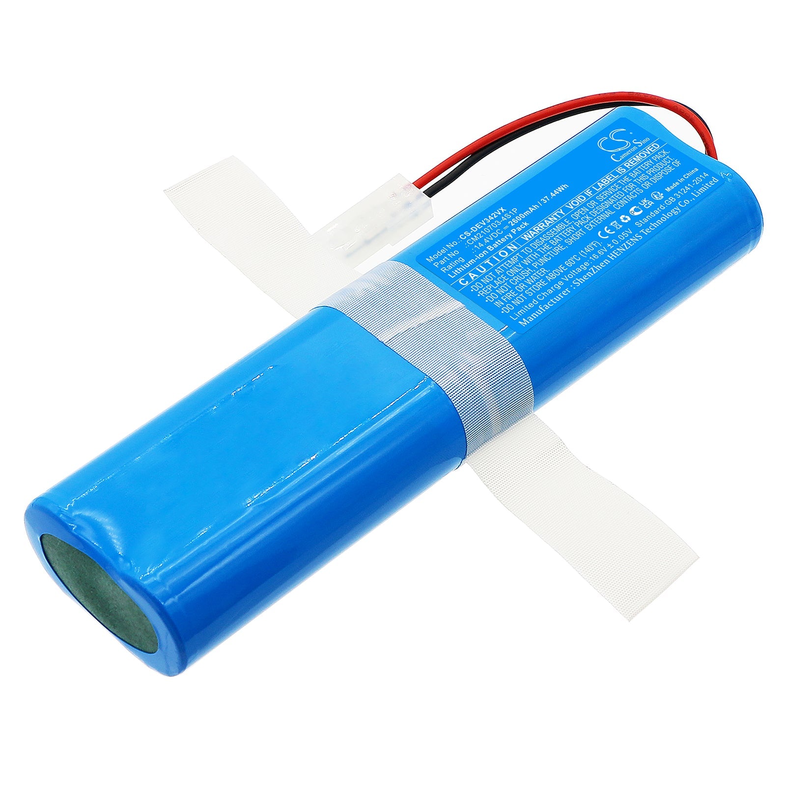 Li-ion, Vacuum Battery fits Dirt Devil Ev3420, 14.4V, 2600mAh Vacuum Cameron Sino Technology Limited
