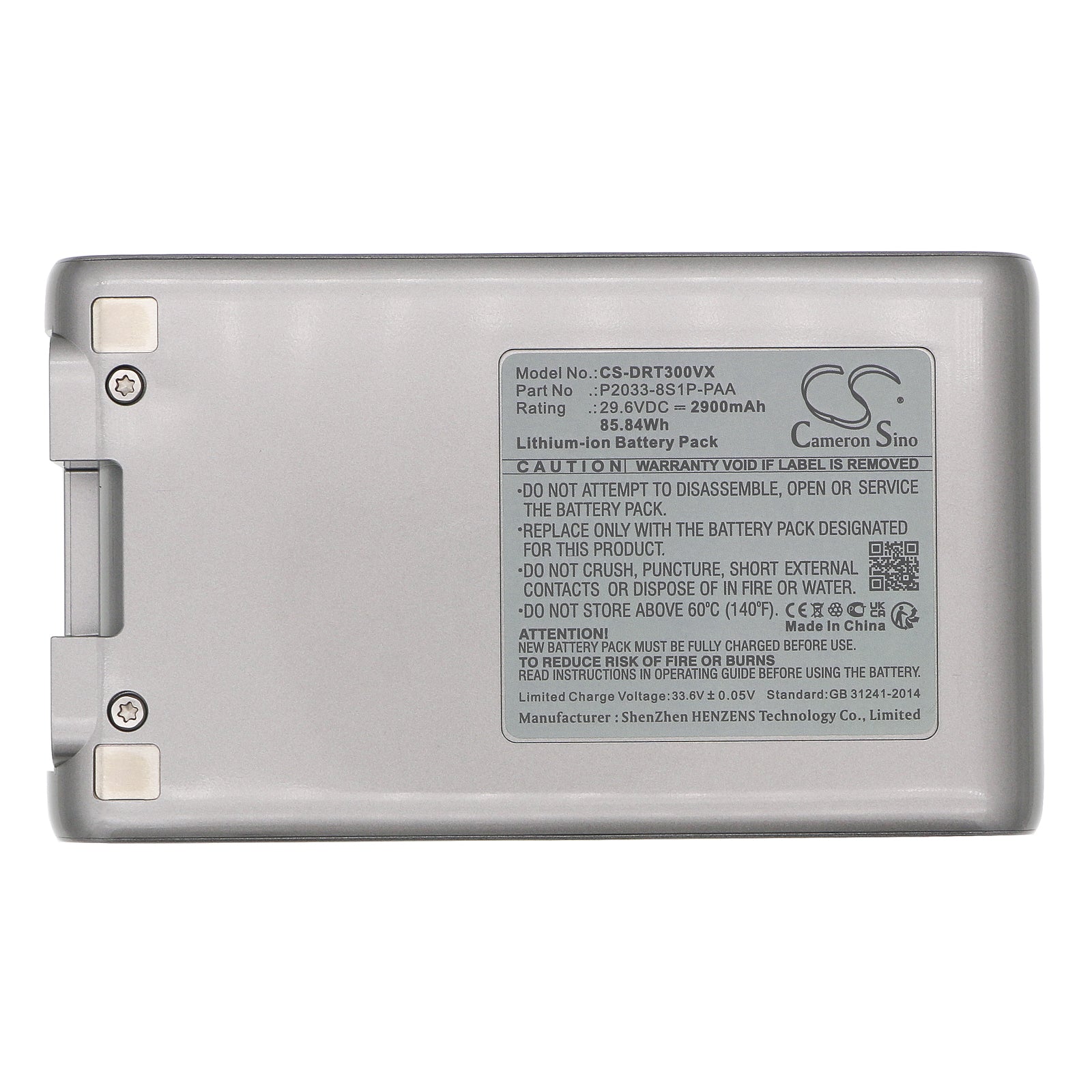 Li-ion, Vacuum Battery fits Dreame T30, 29.6V, 2900mAh Vacuum Cameron Sino Technology Limited