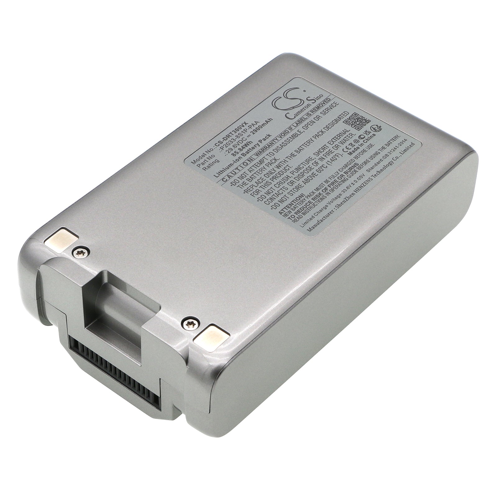 Li-ion, Vacuum Battery fits Dreame T30, 29.6V, 2900mAh Vacuum Cameron Sino Technology Limited
