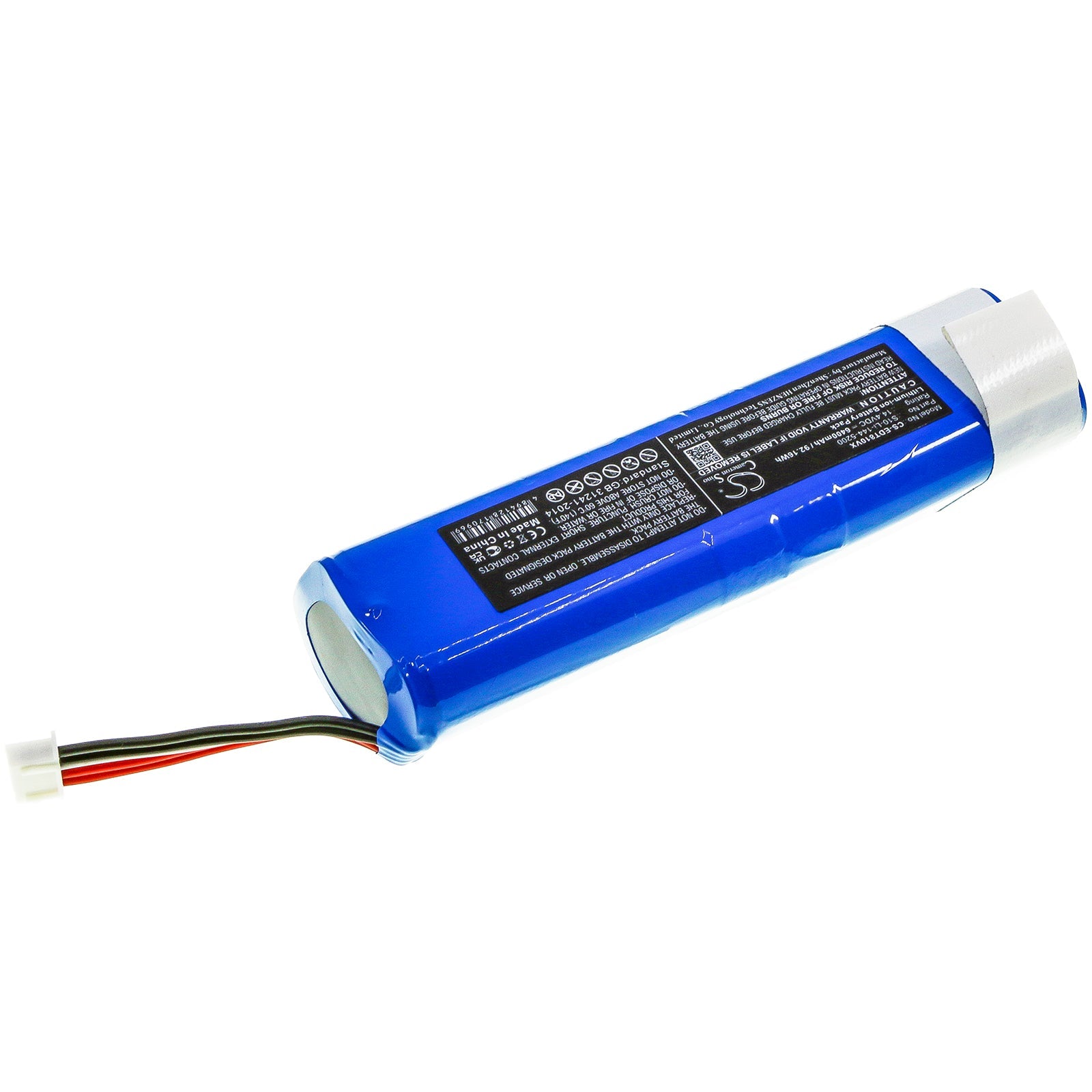 Li-ion, Vacuum Battery fits Ecovacs Dbx11-11, Dbx11-11/21, 14.4V, 6400mAh Vacuum Cameron Sino Technology Limited