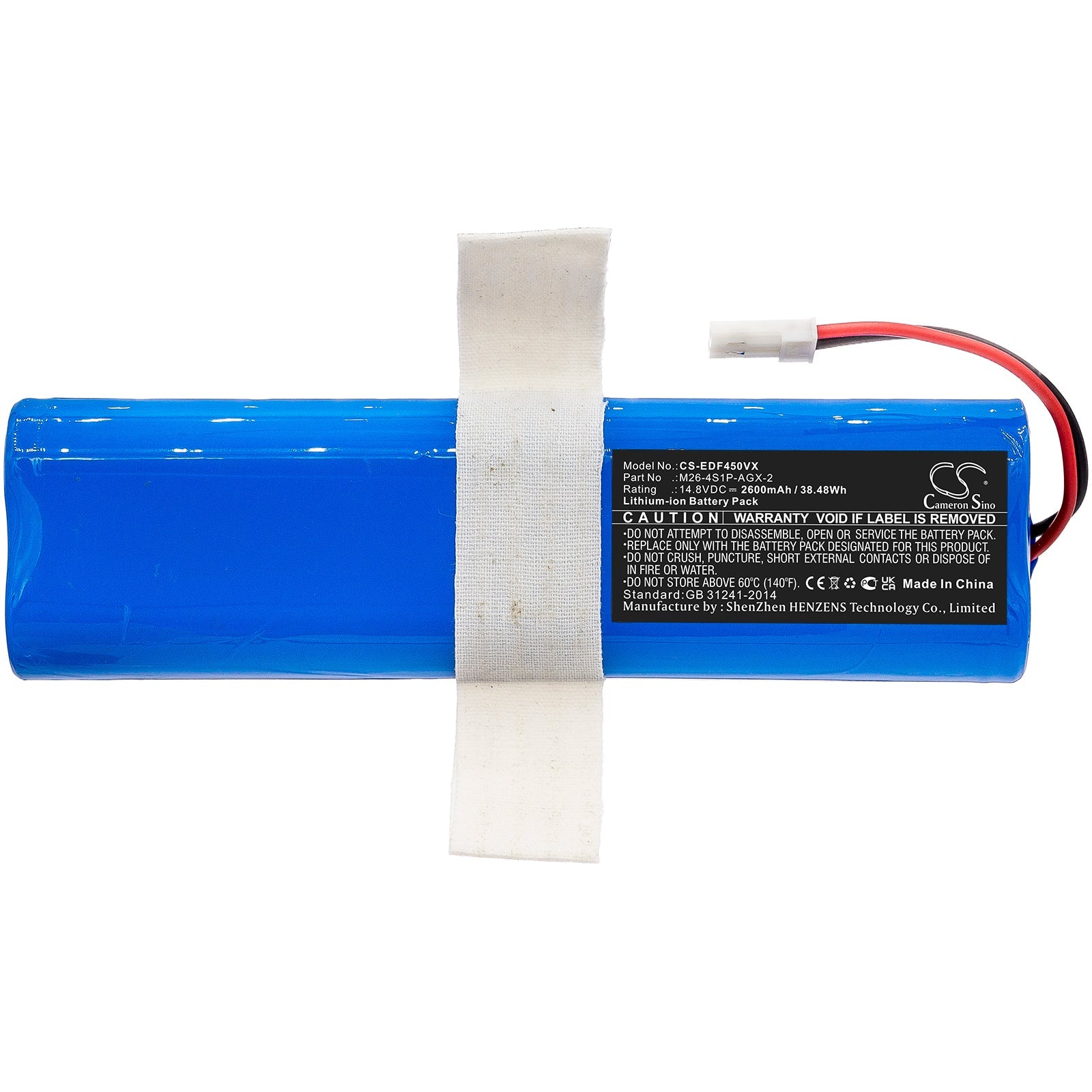 Li-ion, Vacuum Battery fits Ecovacs Deebot Df45, Deebot Df45 Sweeping Robot Cle, 14.8V, 2600mAh Vacuum Cameron Sino Technology Limited