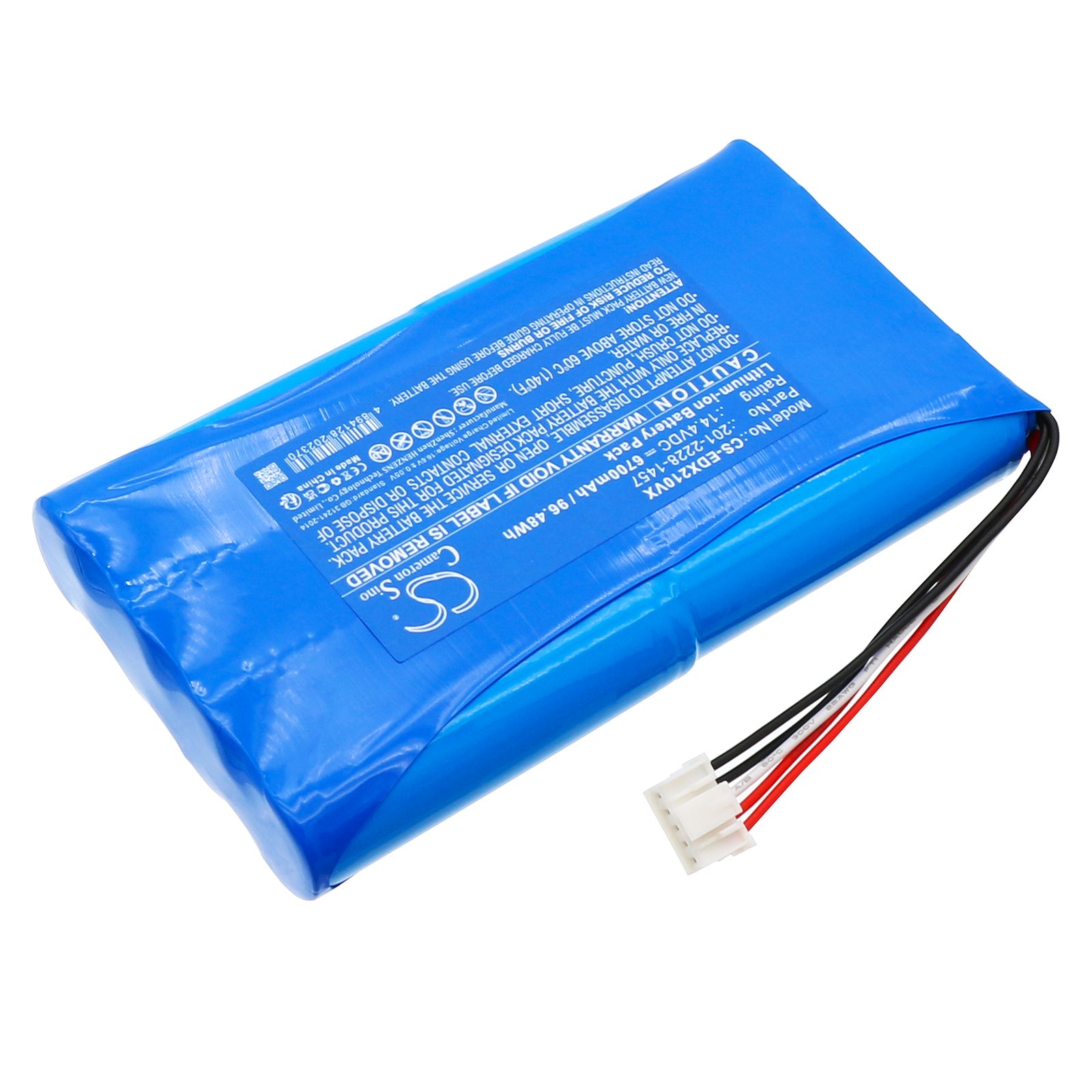 Li-ion, Vacuum Battery fits Ecovacs Deebot X2 Omni, Dx2omni, 14.4V, 6700mAh Vacuum Cameron Sino Technology Limited